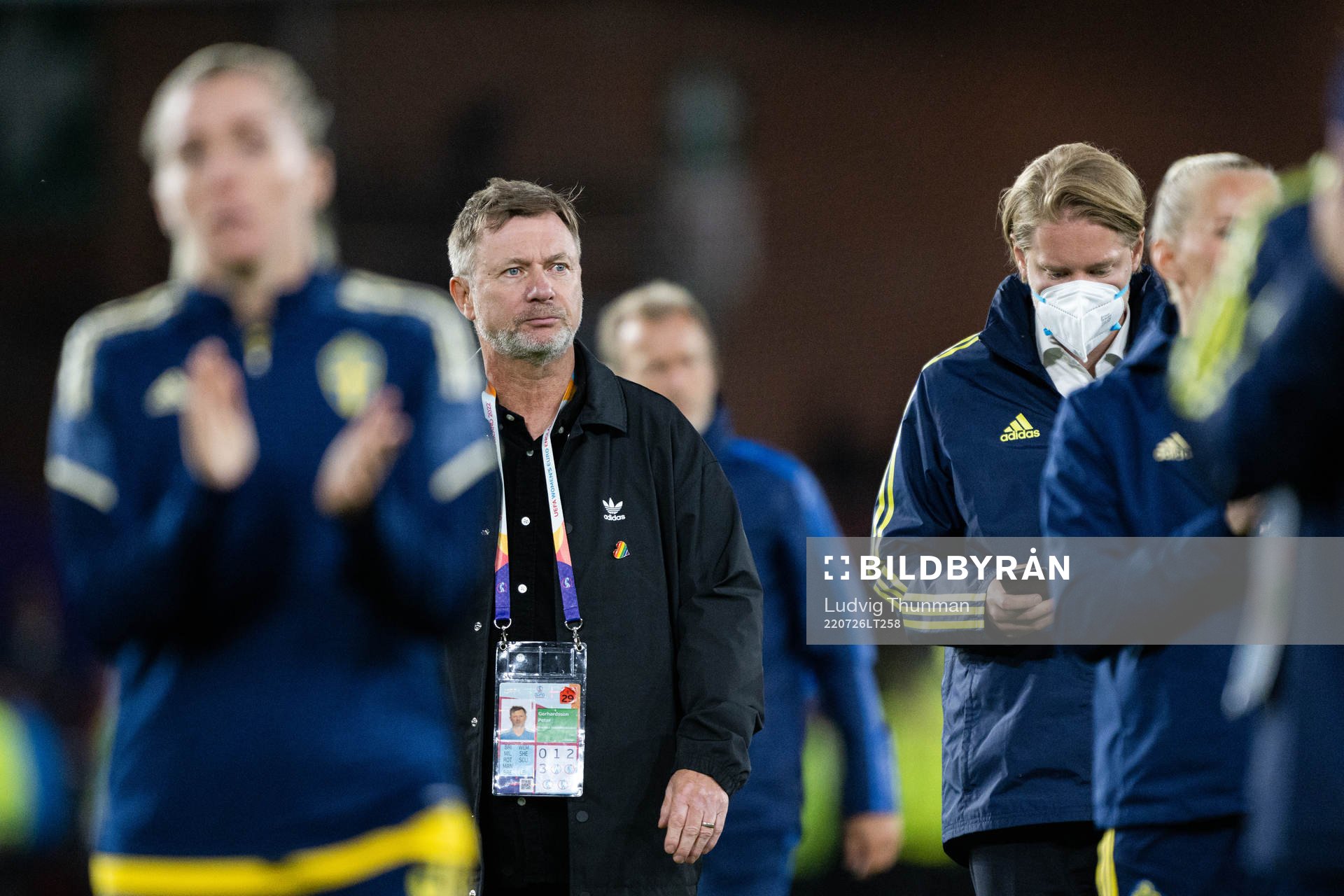 Head coach Peter Gerhardsson of Sweden looks dejected