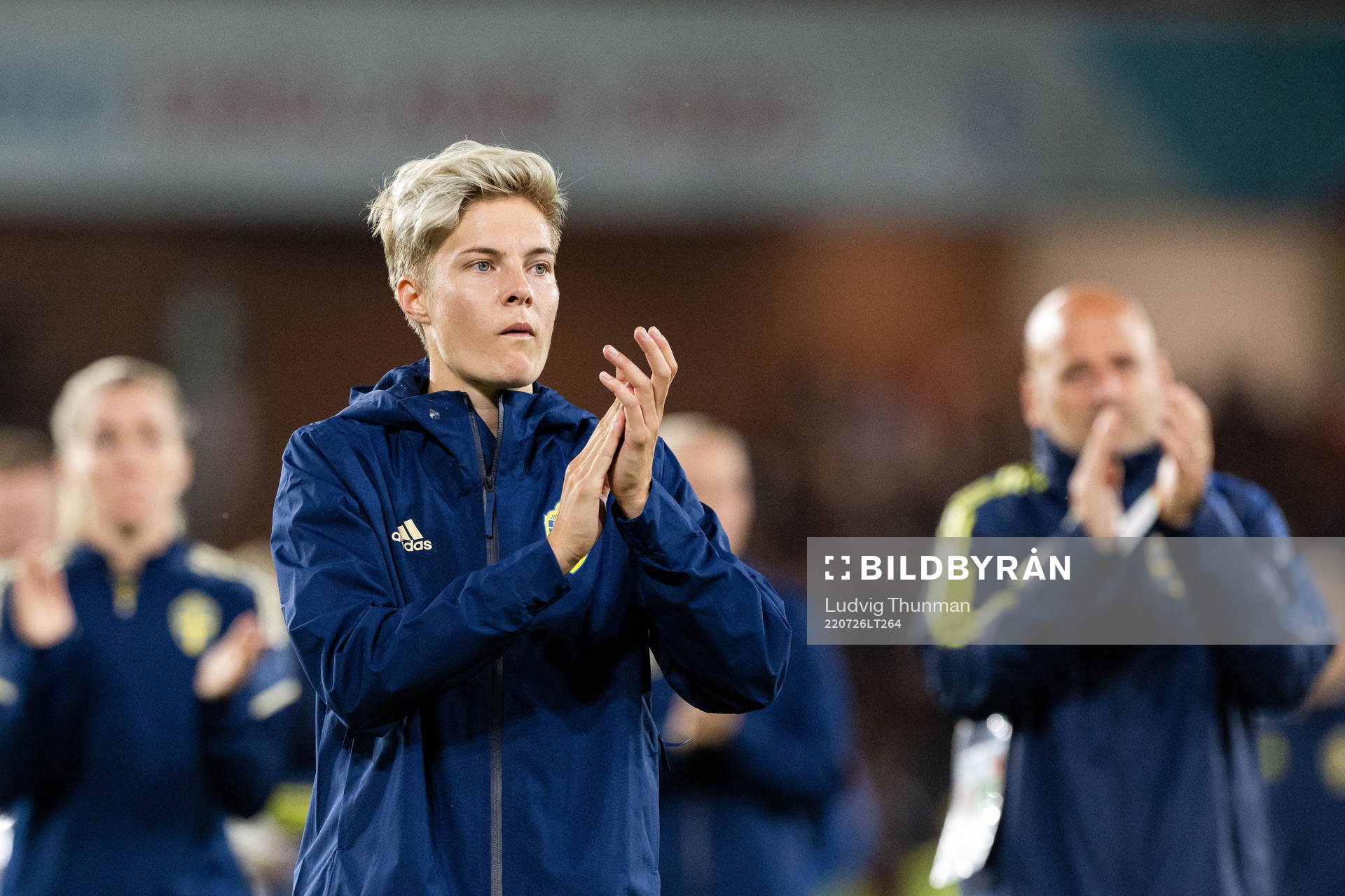 Lina Hurtig of Sweden looks dejected