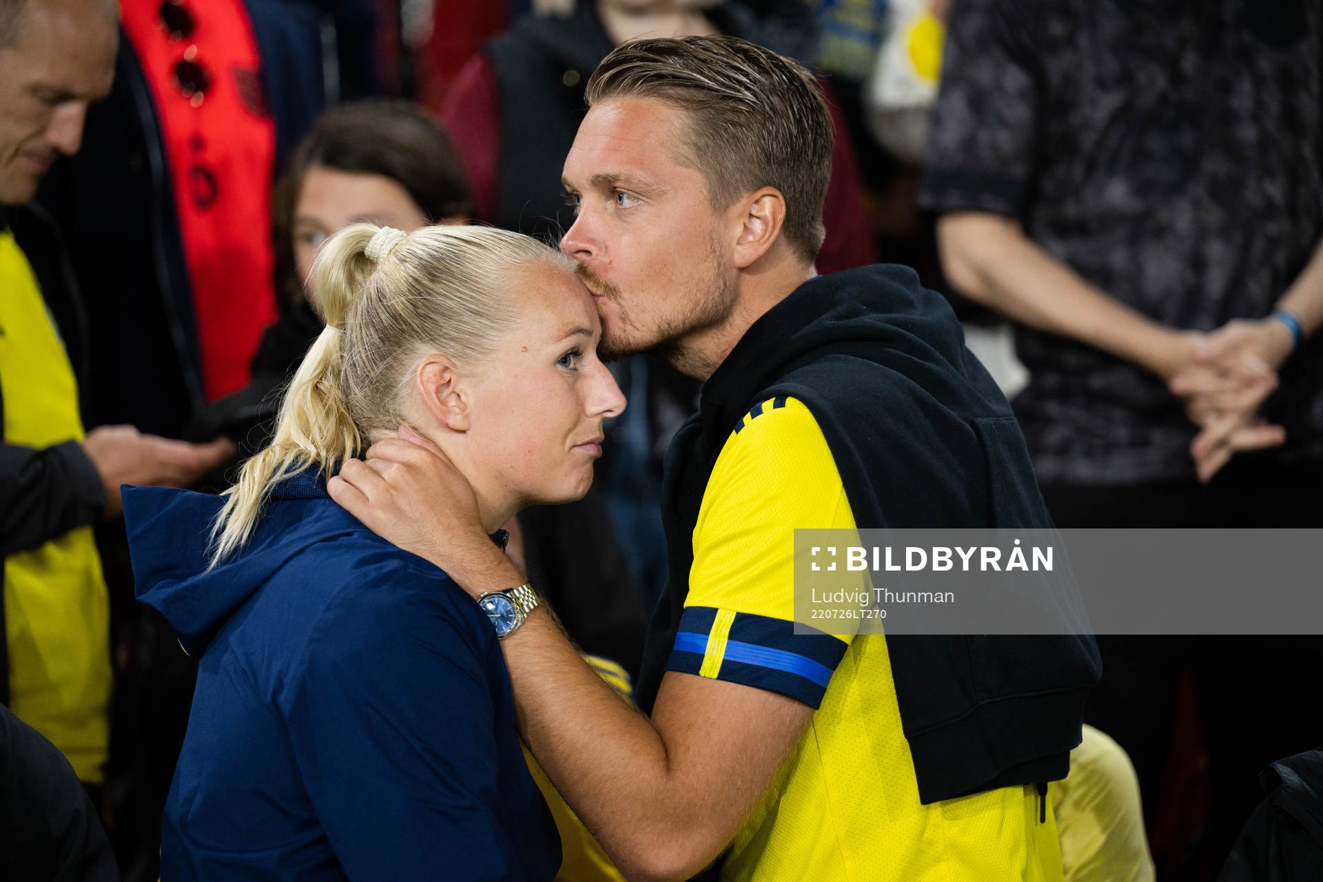 Stina Blackstenius of Sweden with her boyfriend