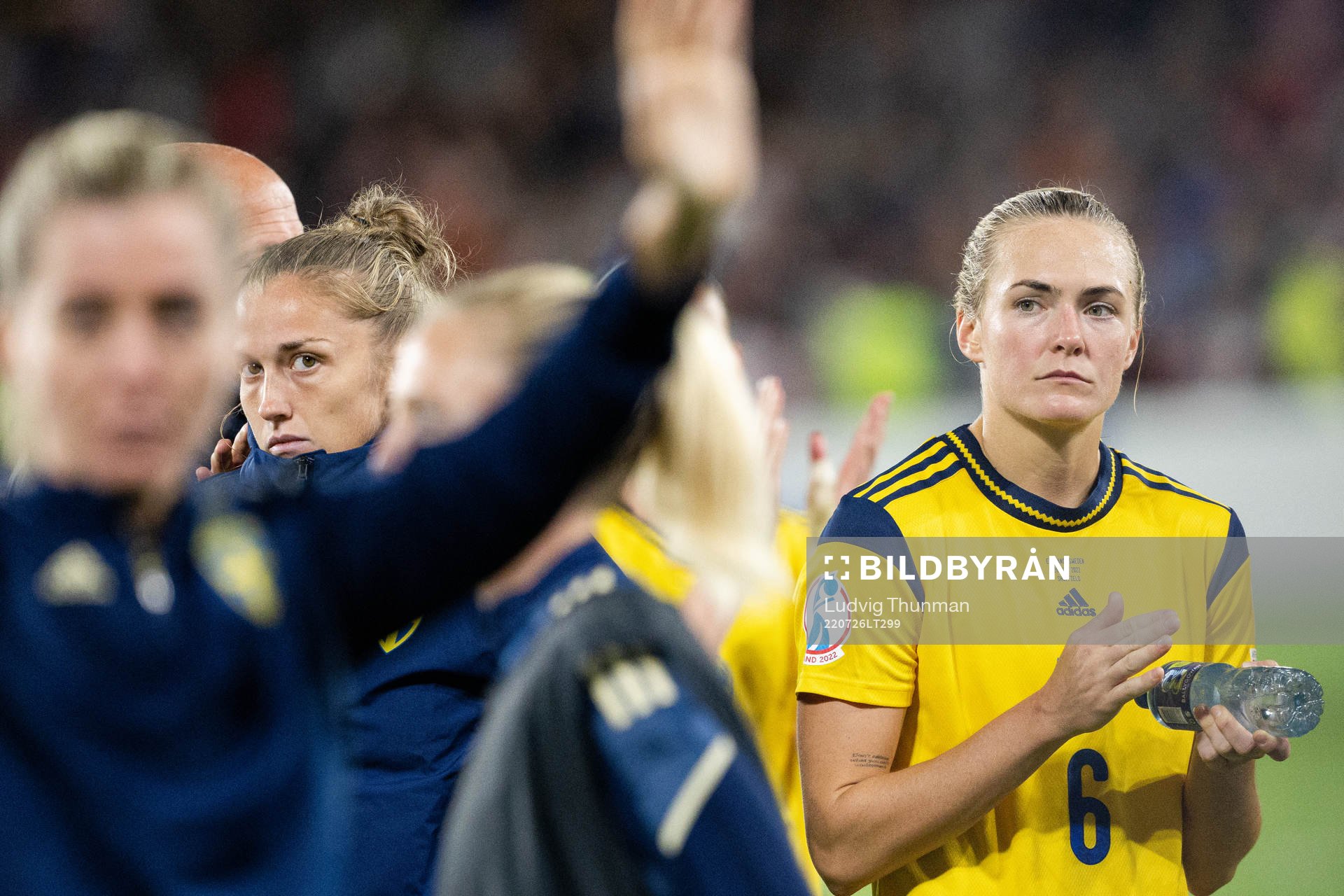 Filippa Angeldahl and Magdalena Eriksson of Sweden look