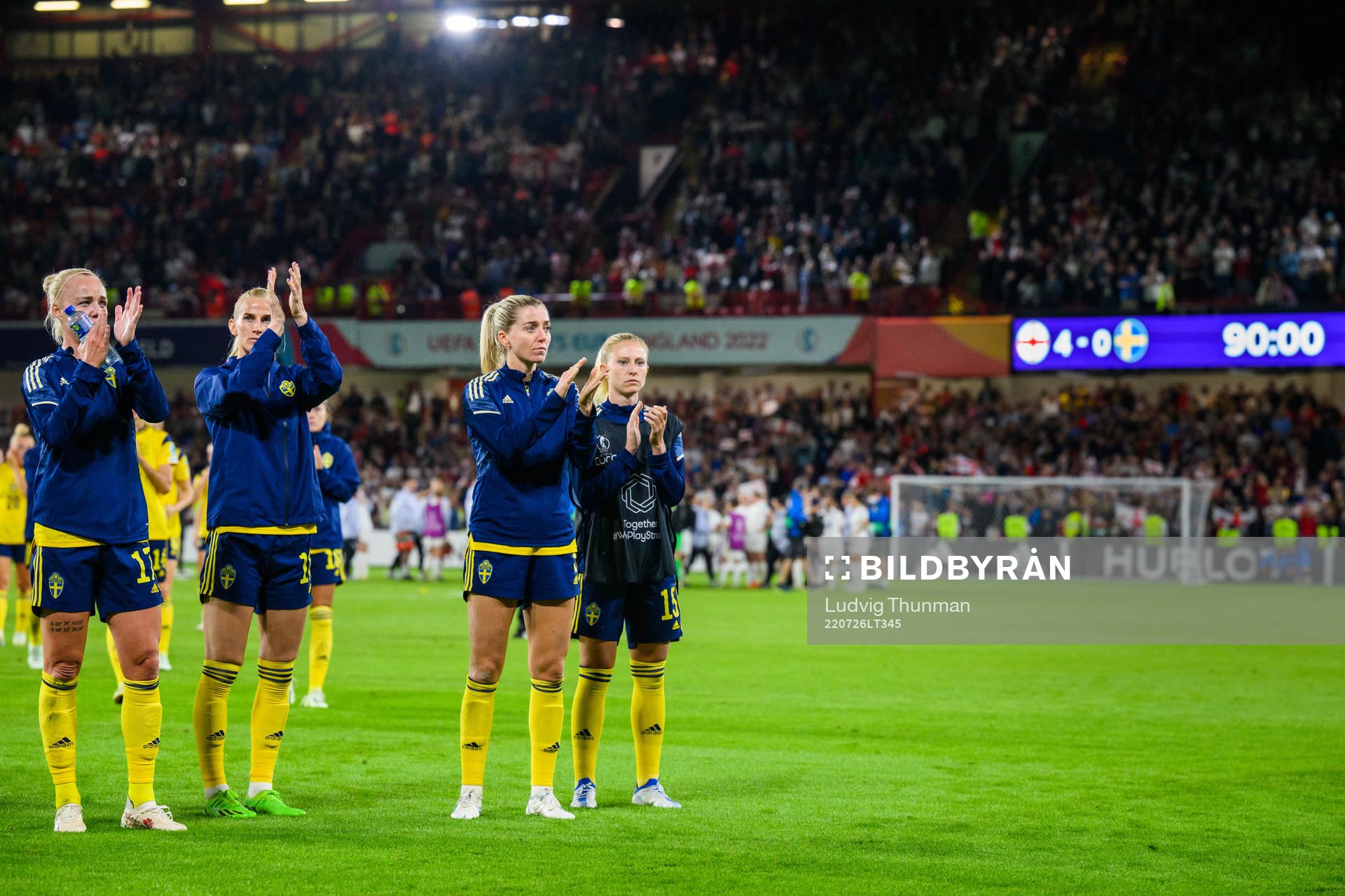 Caroline Seger, Sofia Jakobsson,Linda Sembrant and Rebecka