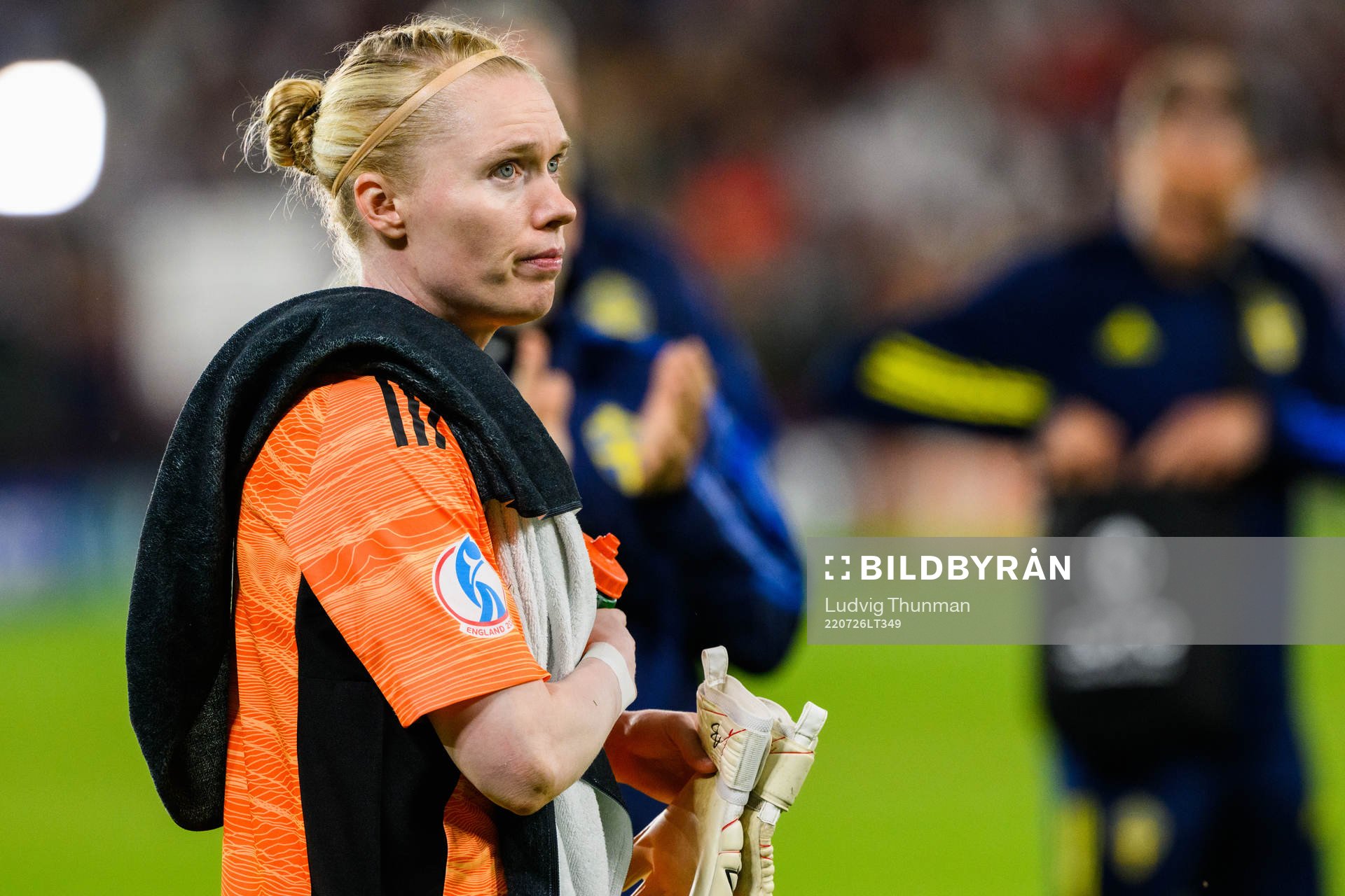 Goalkeeper Hedvig Lindahl of Sweden looks dejected