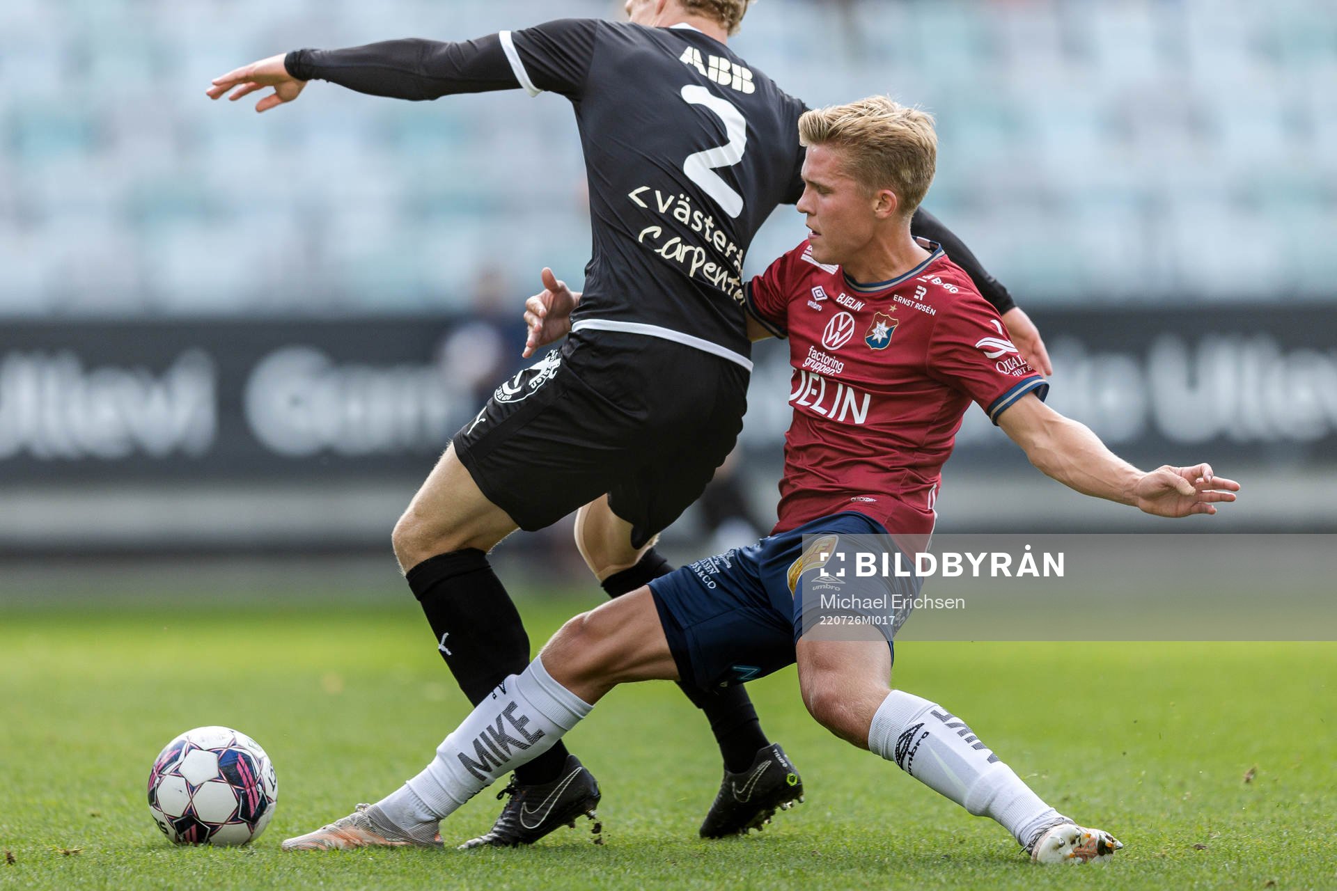 Västerås SKs Herman Magnusson och Örgrytes Isak Dahlqvist