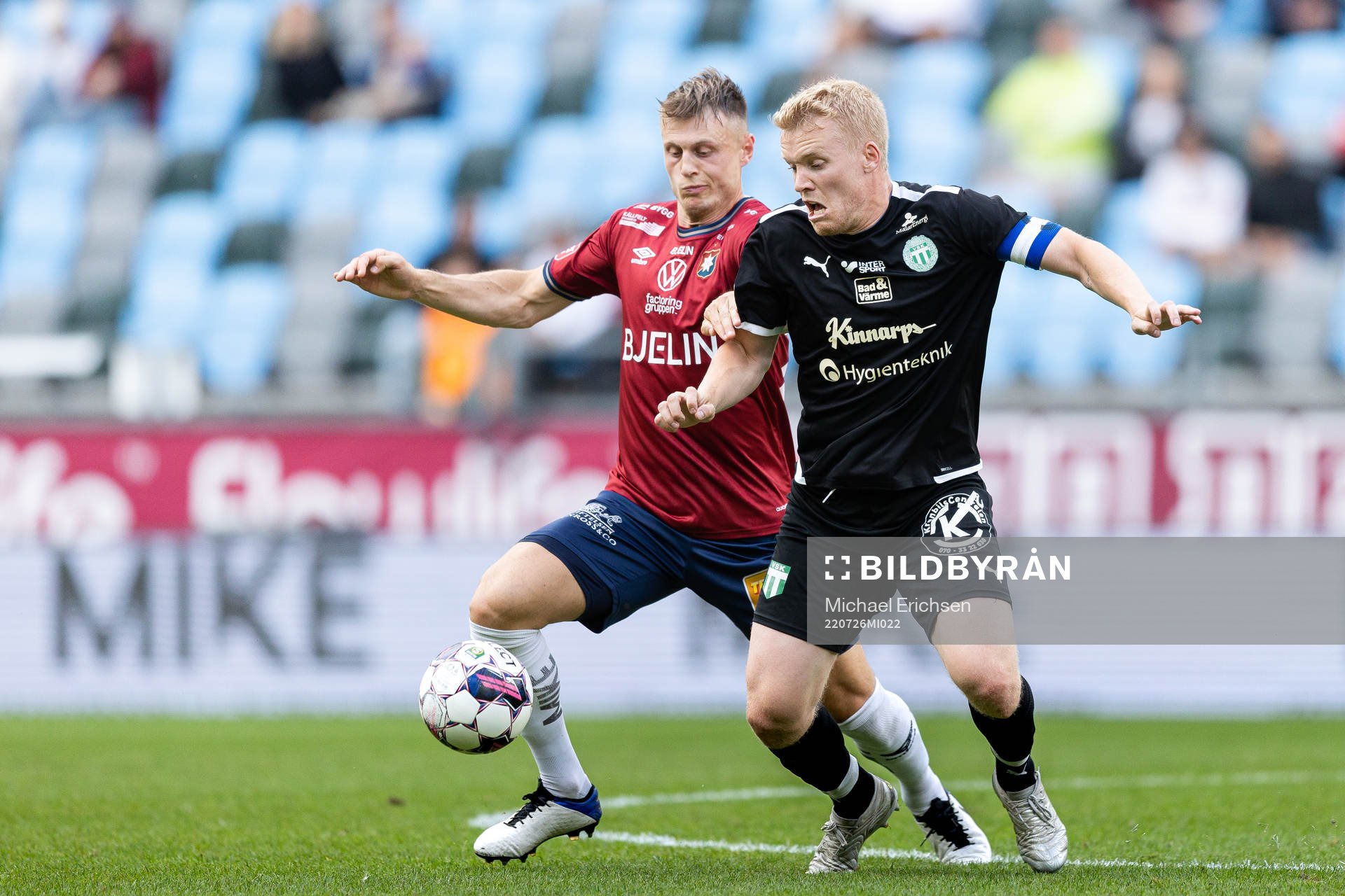 Västerås SKs Simon Johansson och Örgrytes Marcus Haglind