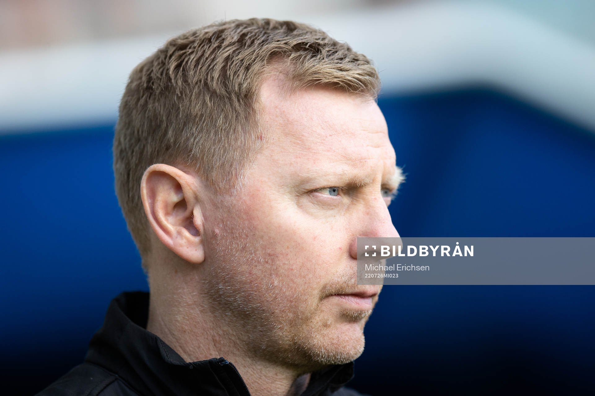 Örgrytes tränare Brynjar Gunnarsson innan  fotbollsmatchen i Superettan mellan Örgryte och Västerås SK den 26 juli 2022 i Göteborg. 