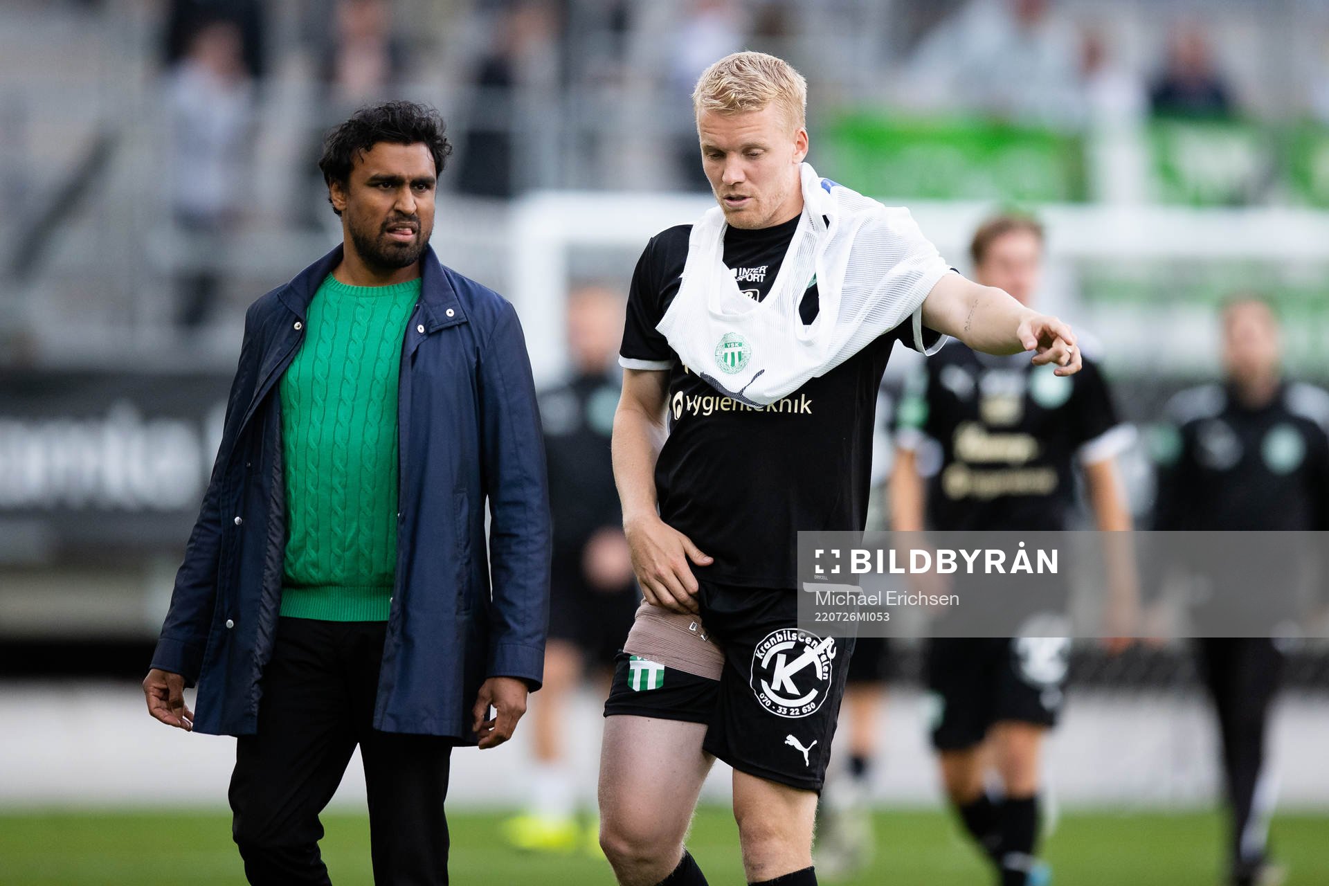 Västerås tränare Kalle Karlsson och Simon Johansson