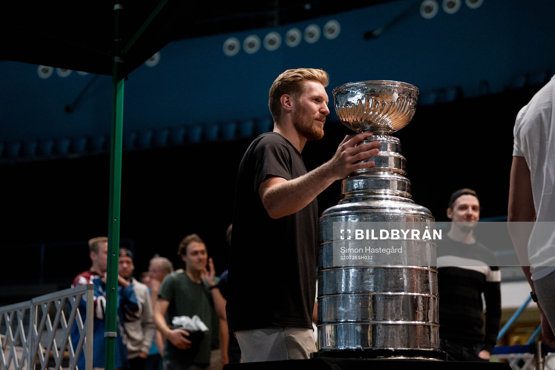 Gabriel Landeskog of Colorado Avalanche with the Stanley
