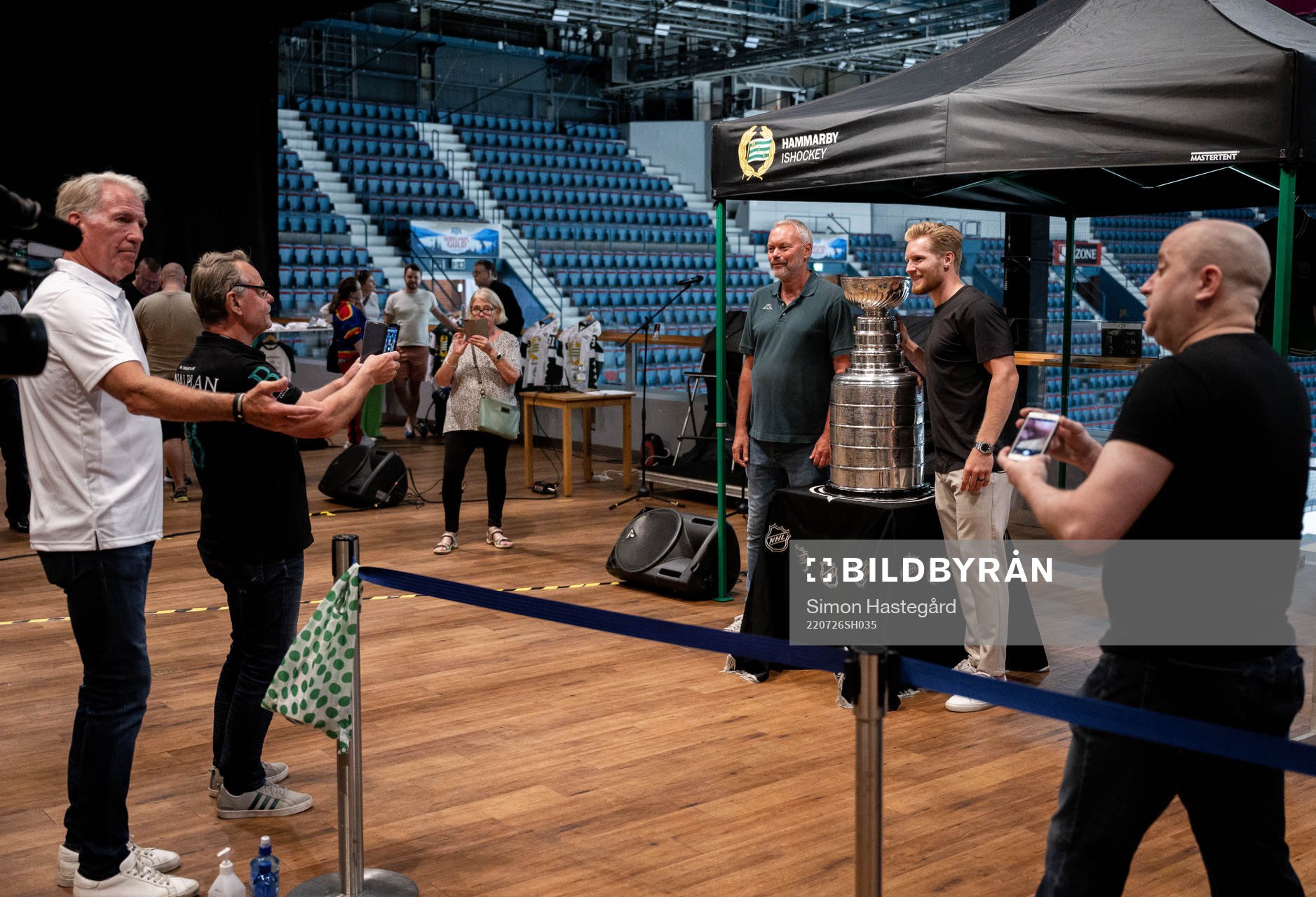 Gabriel Landeskog of Colorado Avalanche with the Stanley