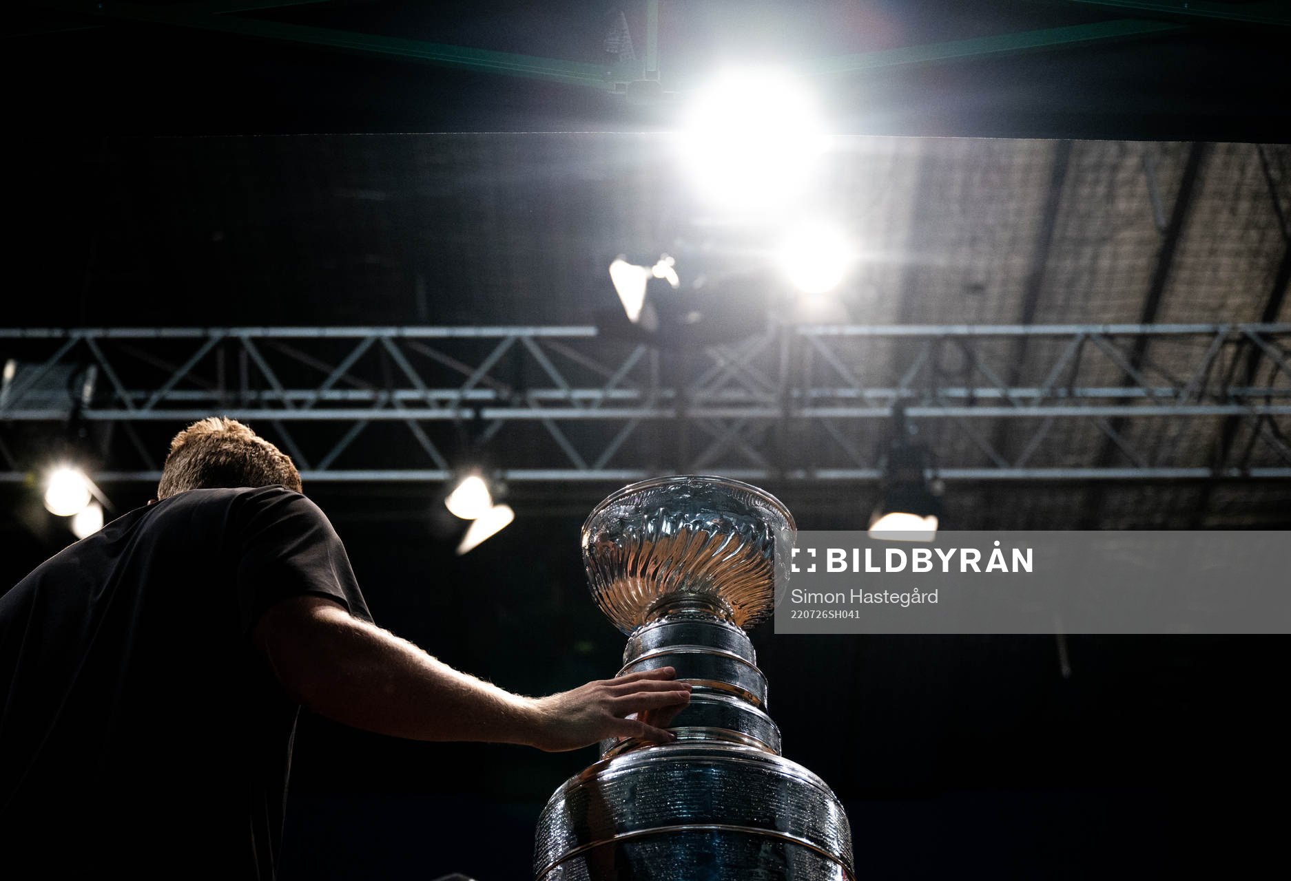 Gabriel Landeskog of Colorado Avalanche with the Stanley