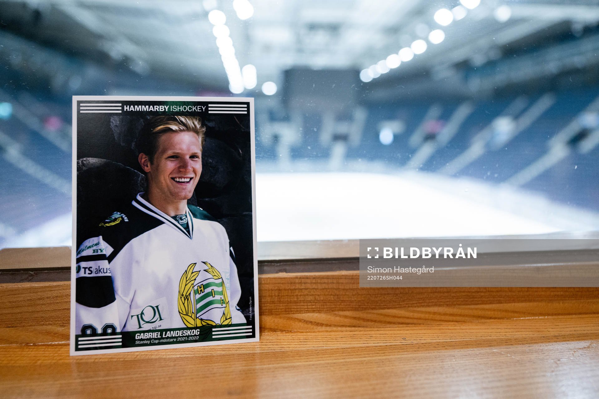A photo of Gabriel Landeskog at Hovet Arena