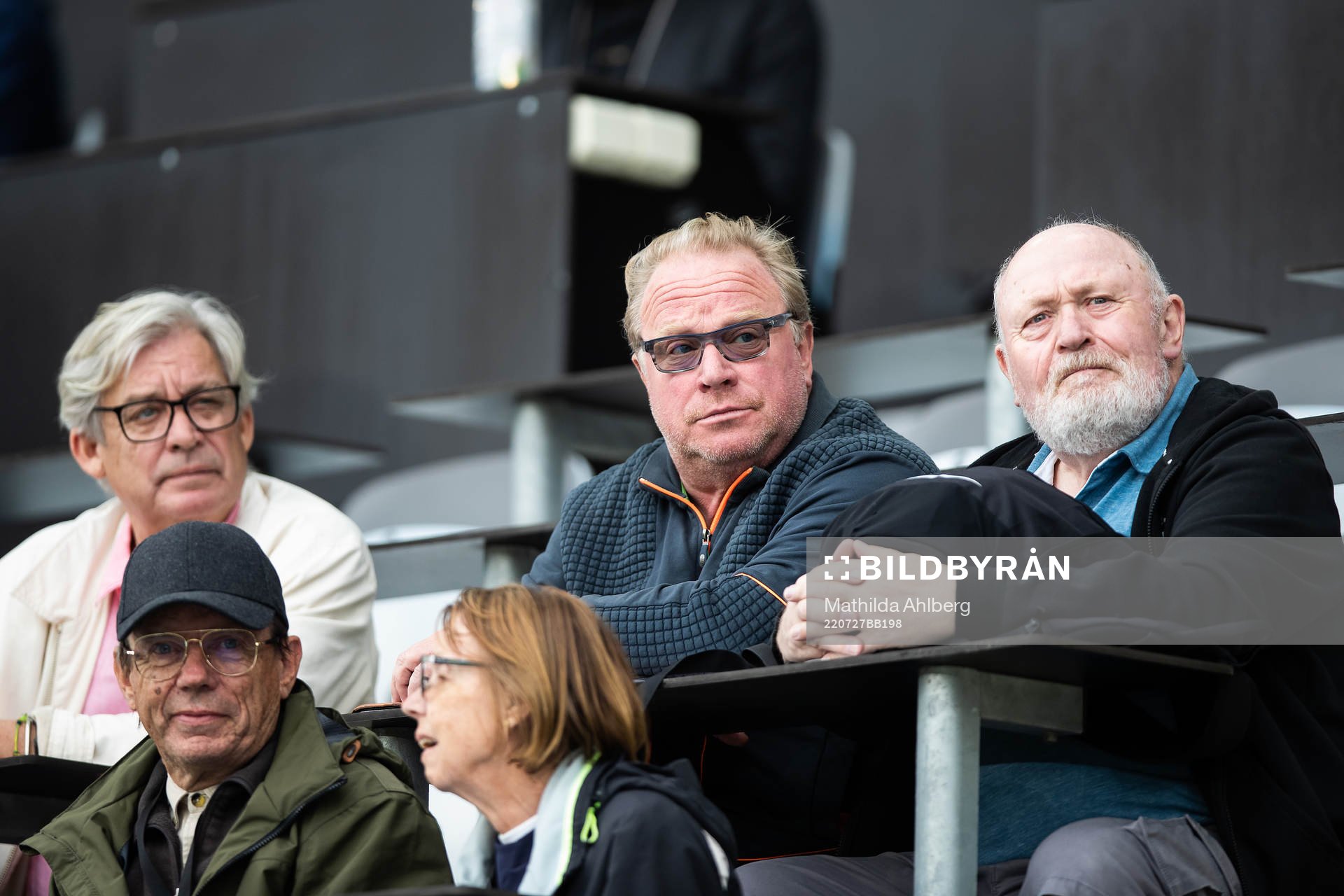 Actor Claes Malmberg in the stands
