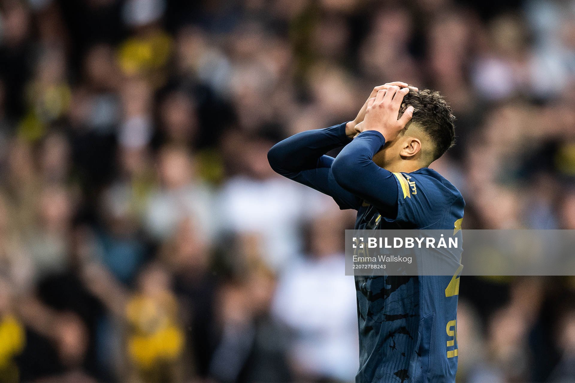 Yasin Ayari of AIK looks dejected