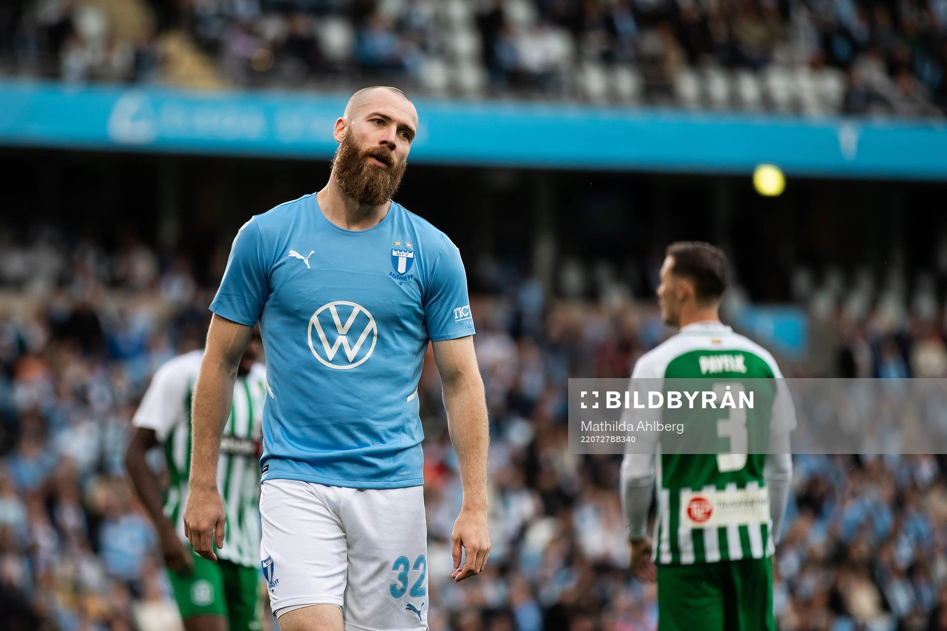 Jo Inge Berget of Malmö FF looks dejected