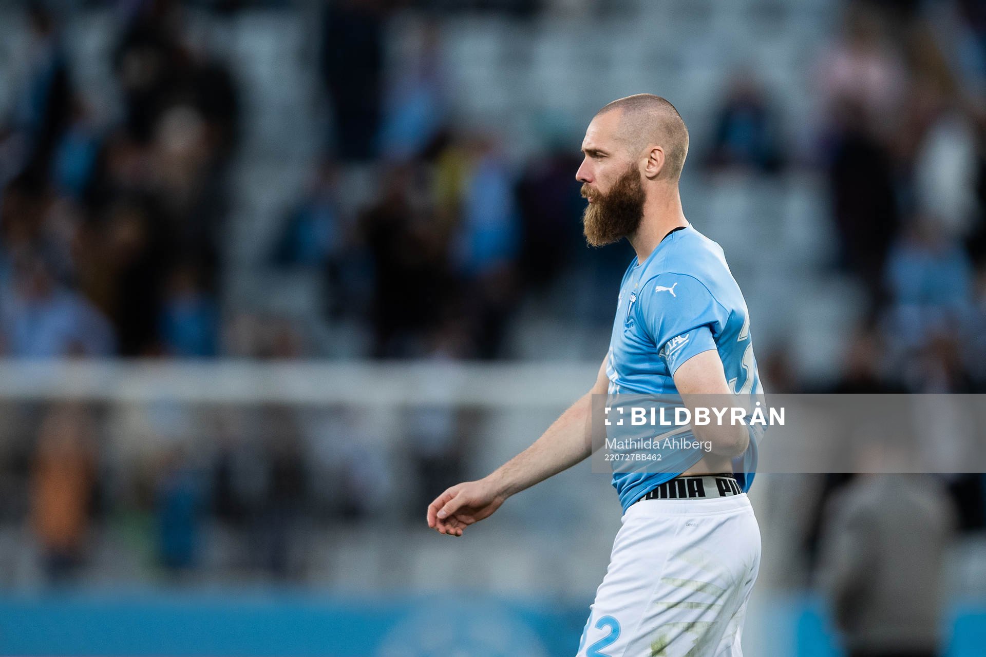 Jo Inge Berget of Malmö FF looks dejected