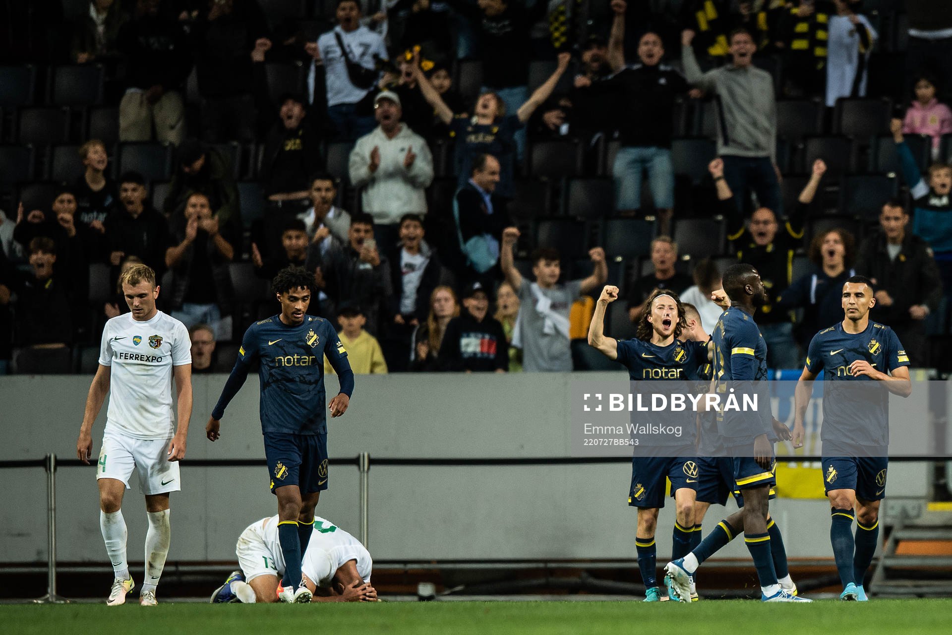 Axel Björnström of AIK celebrates