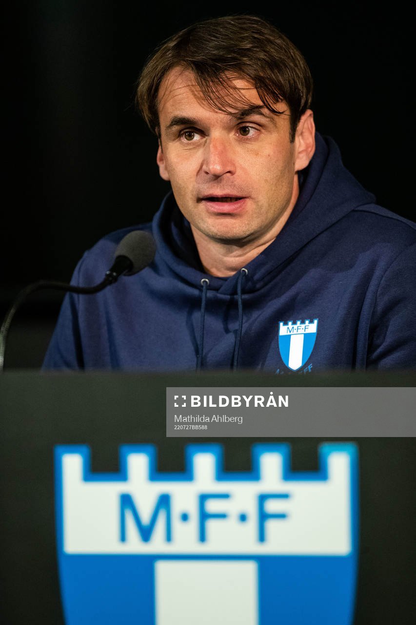 Milos Milojevic, head coach of Malmö FF