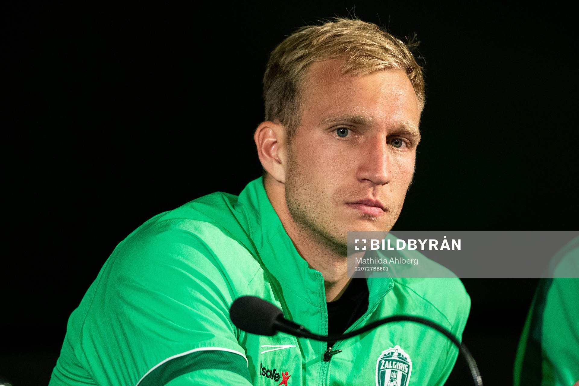 Goalkeeper Edvinas Gertmonas of Zalgiris Vilnius