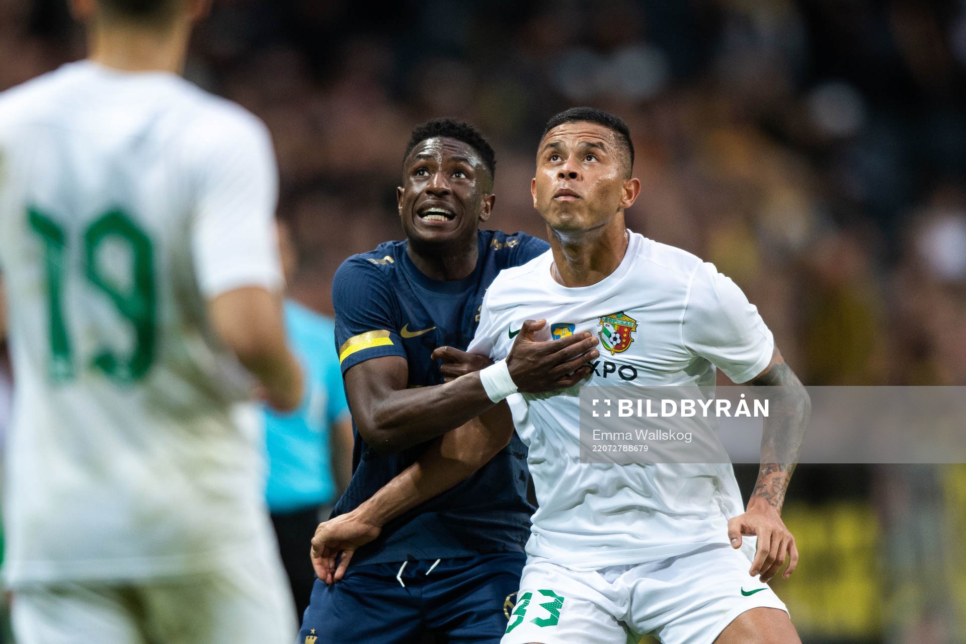 Josafat Mendes of AIK and Marlyson Conceicao Olivera of