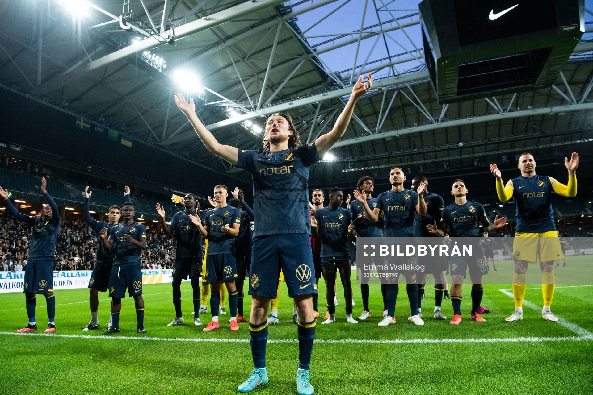 Axel Björnström of AIK celebrates