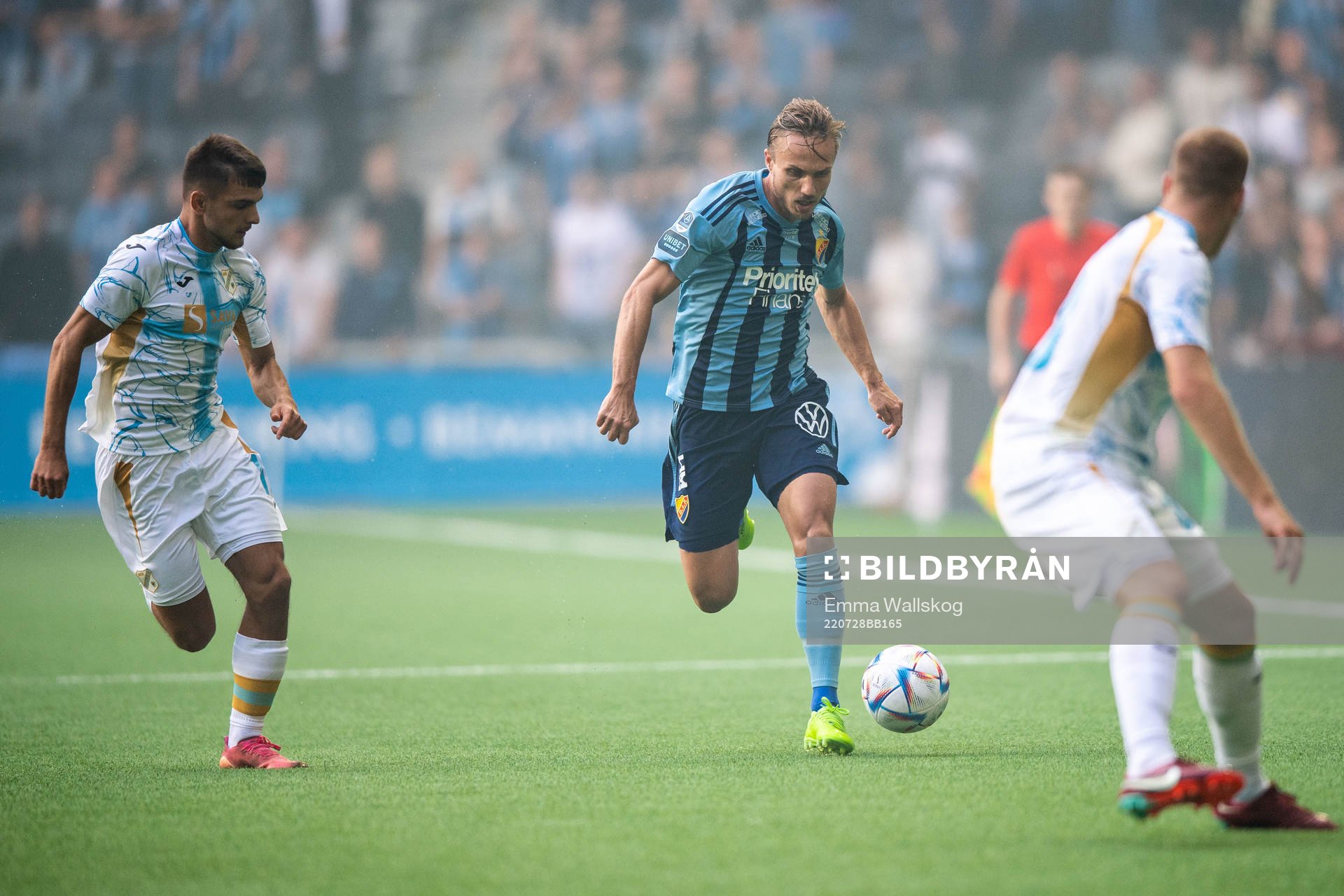 Lindon Selahi of Rijeka and Pierre Bengtsson of Djurgården