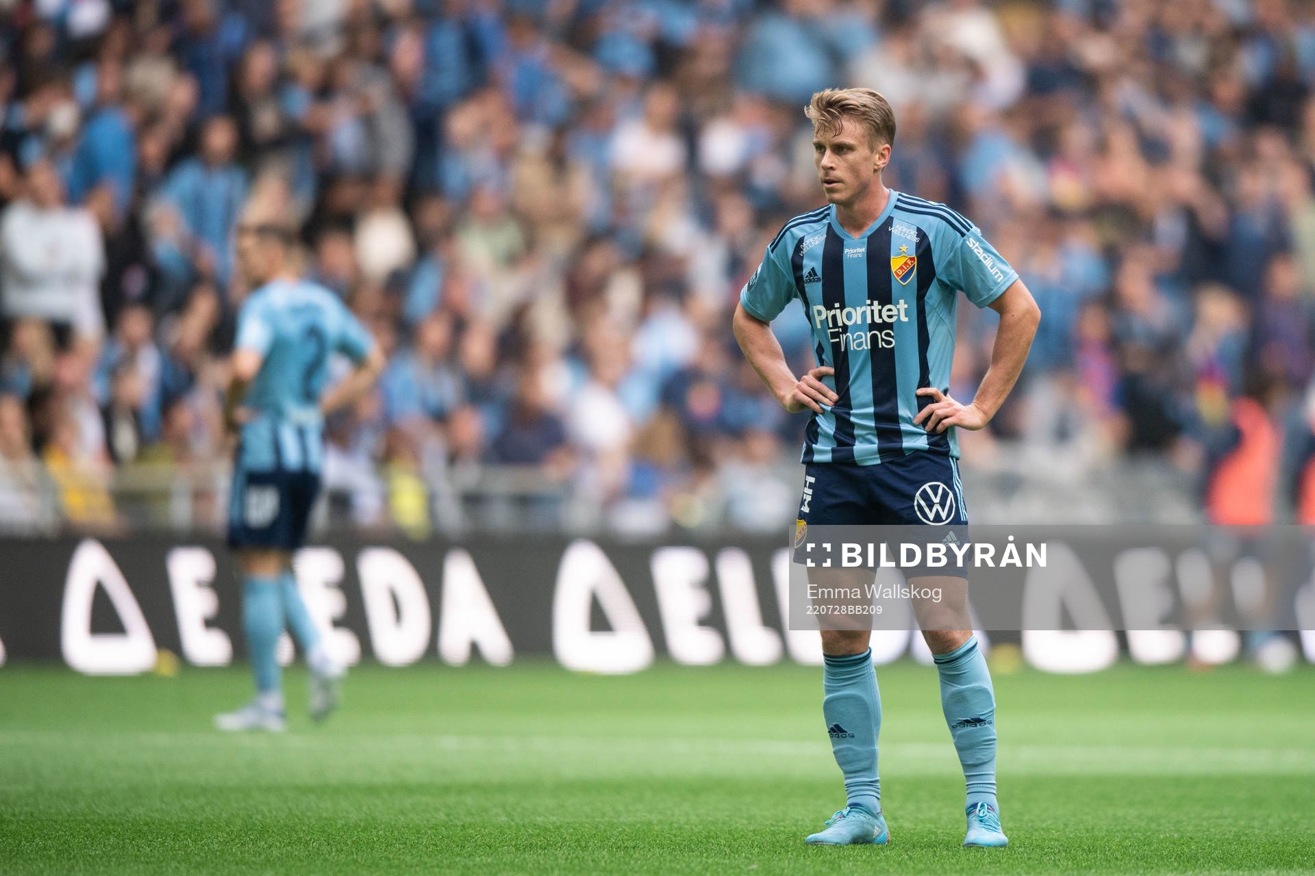 Rasmus Schüller of Djurgården looks dejected