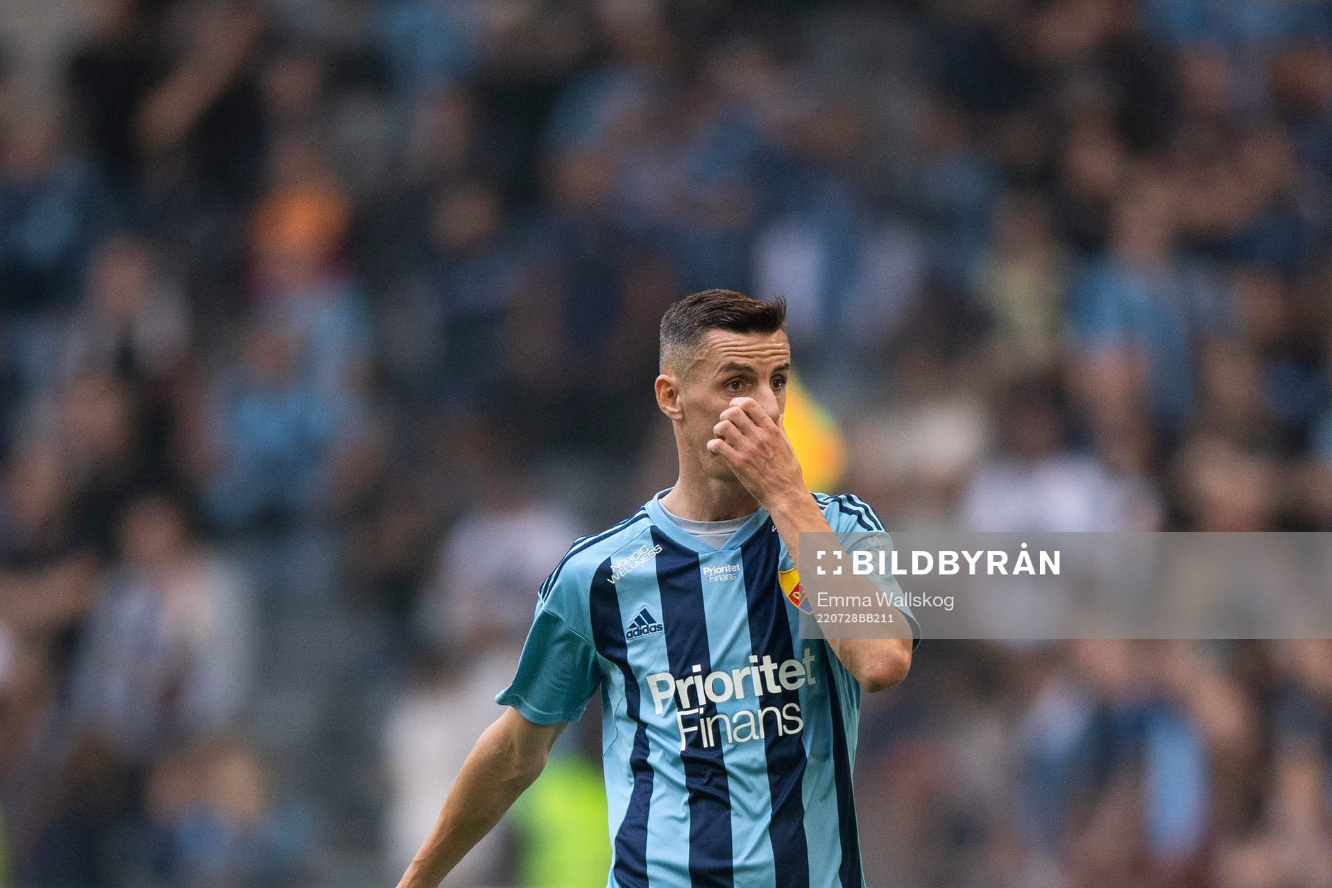 Haris Radetinac of Djurgården looks dejected
