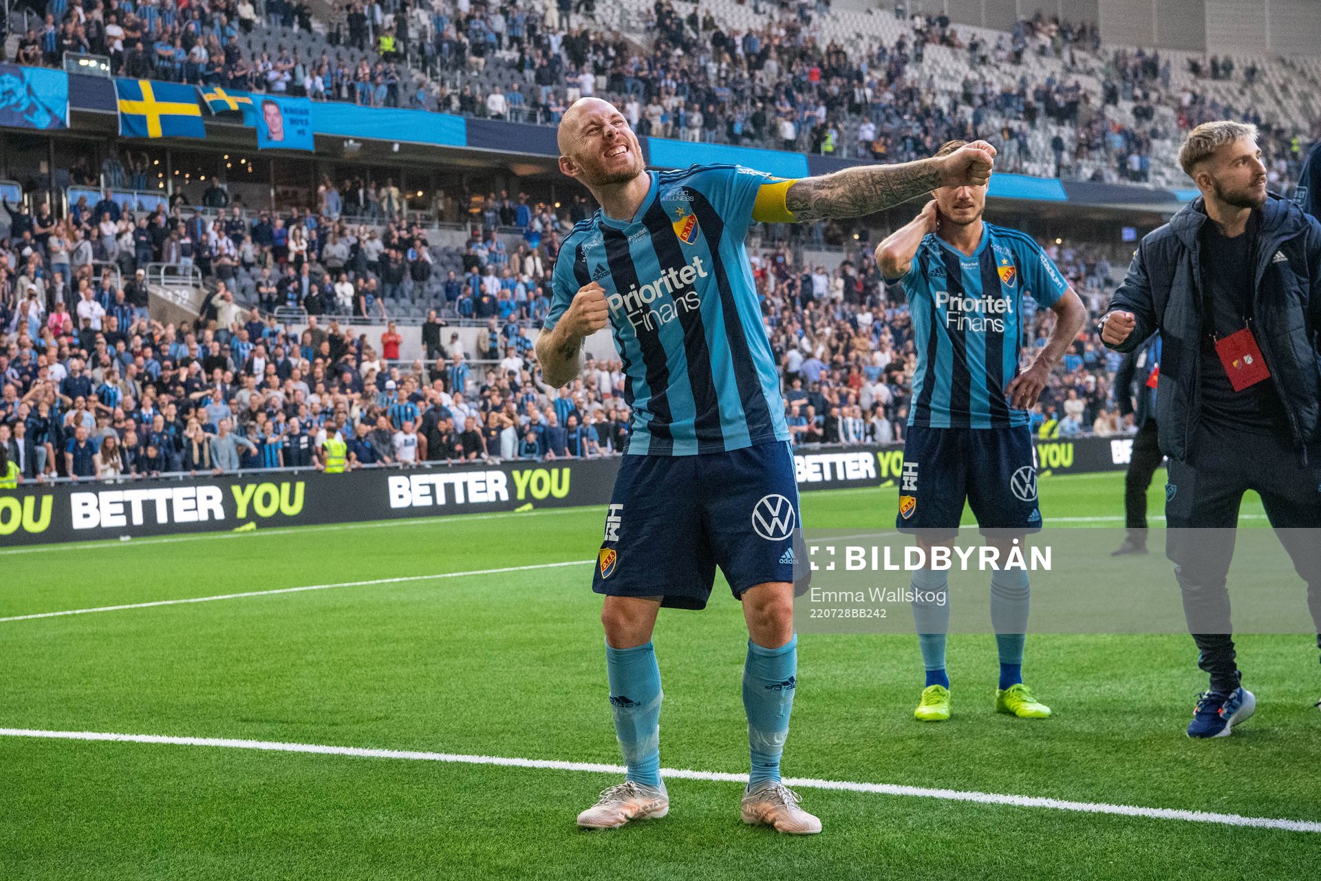 Magnus Eriksson of Djurgården celebrates