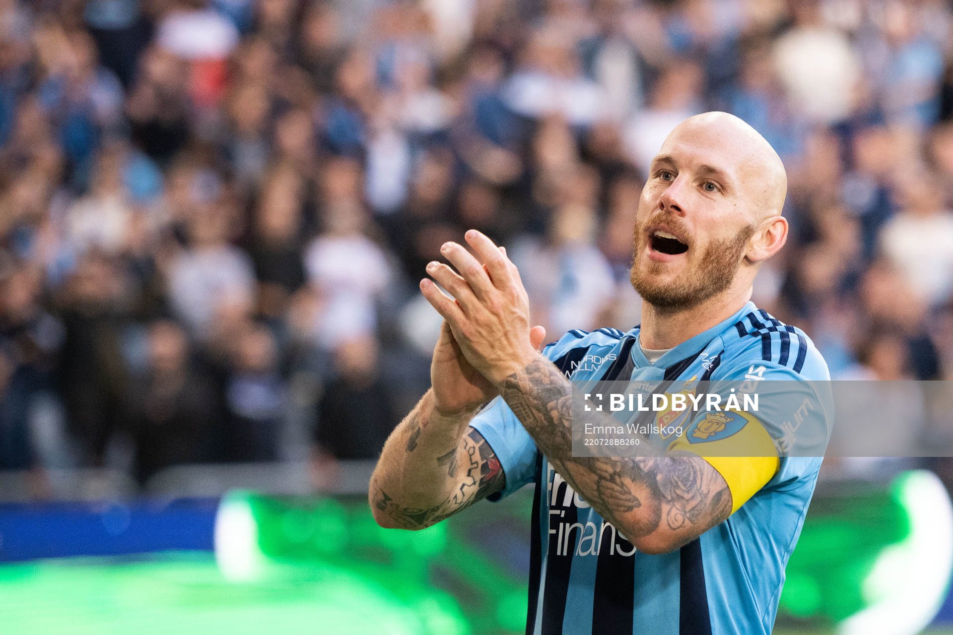 Magnus Eriksson of Djurgården celebrates