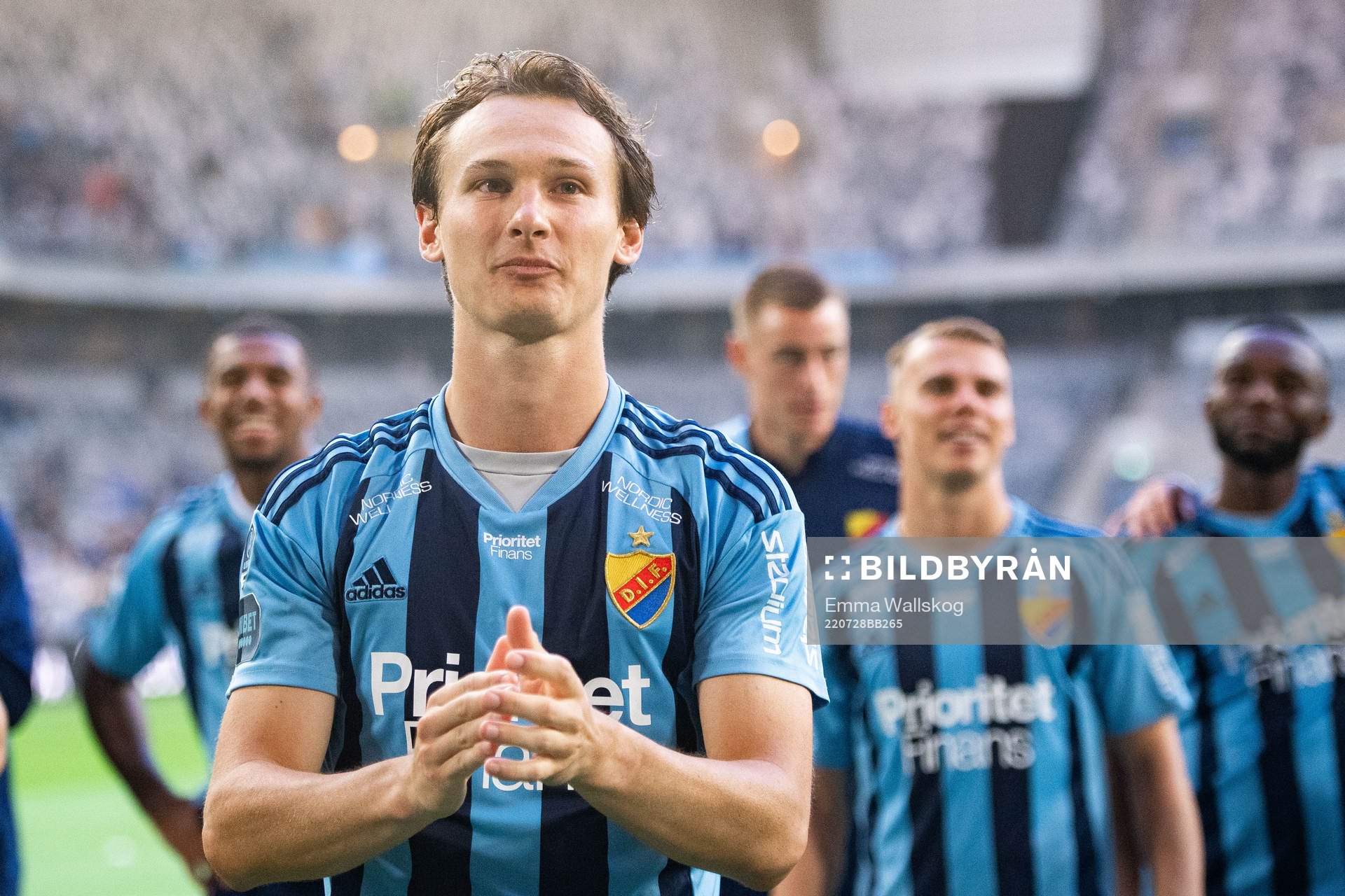 Hjalmar Ekdal of Djurgården celebrate