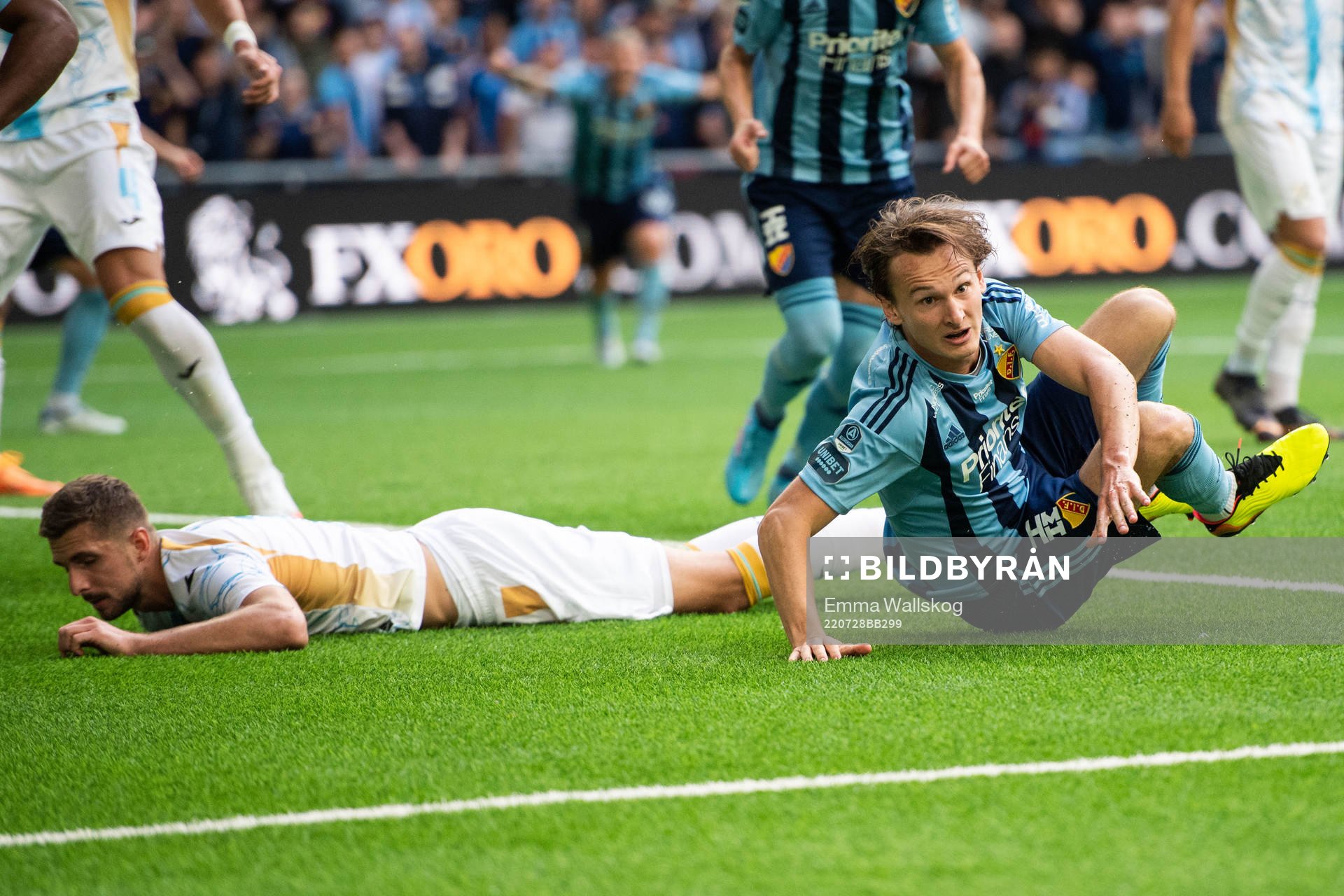 Hjalmar Ekdal of Djurgården looks dejected