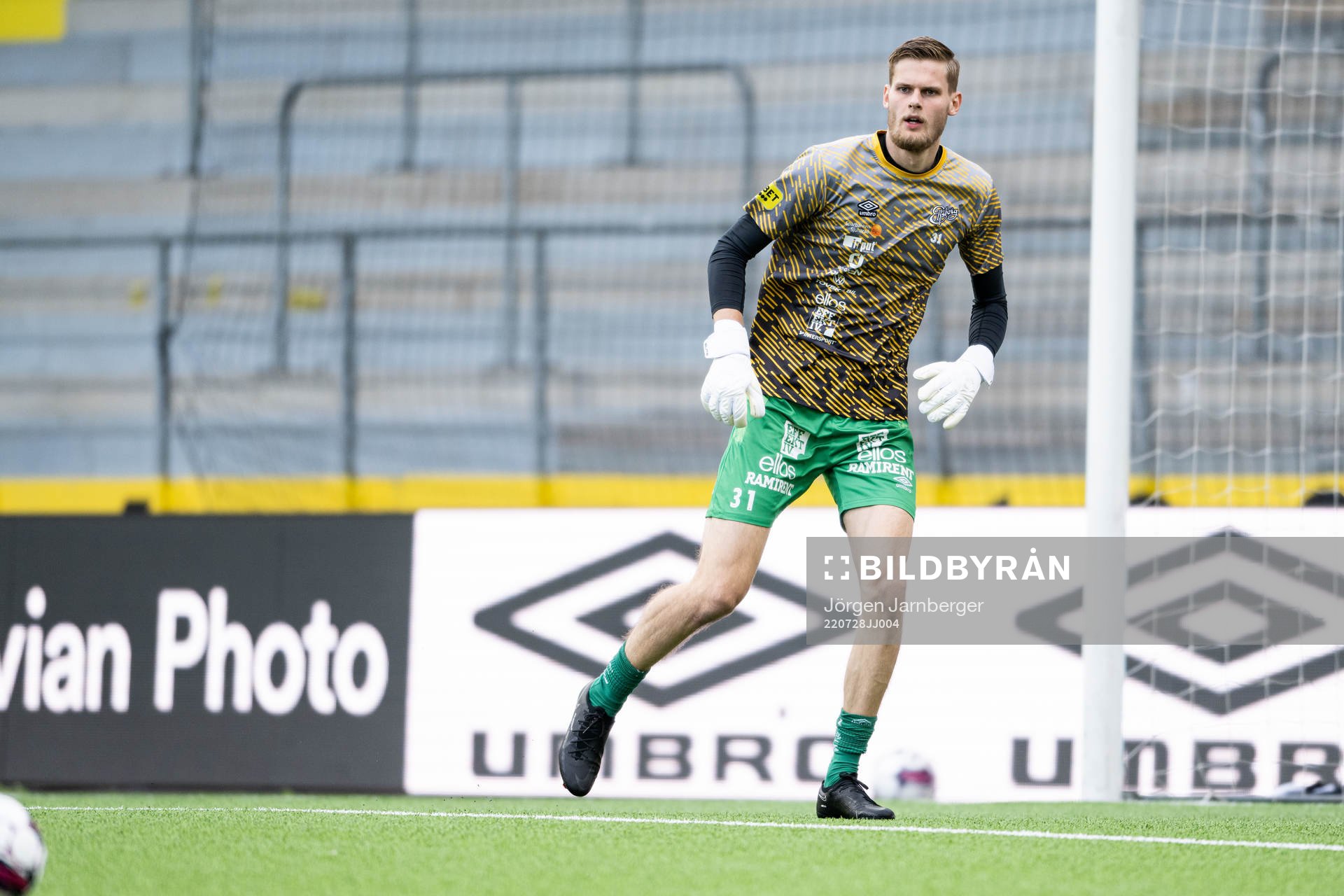 Goalkeeper Tim Rönning of Elfsborg during the UEFA Conference League match between Elfsborg and Molde on July 28, 2022 in Borås.