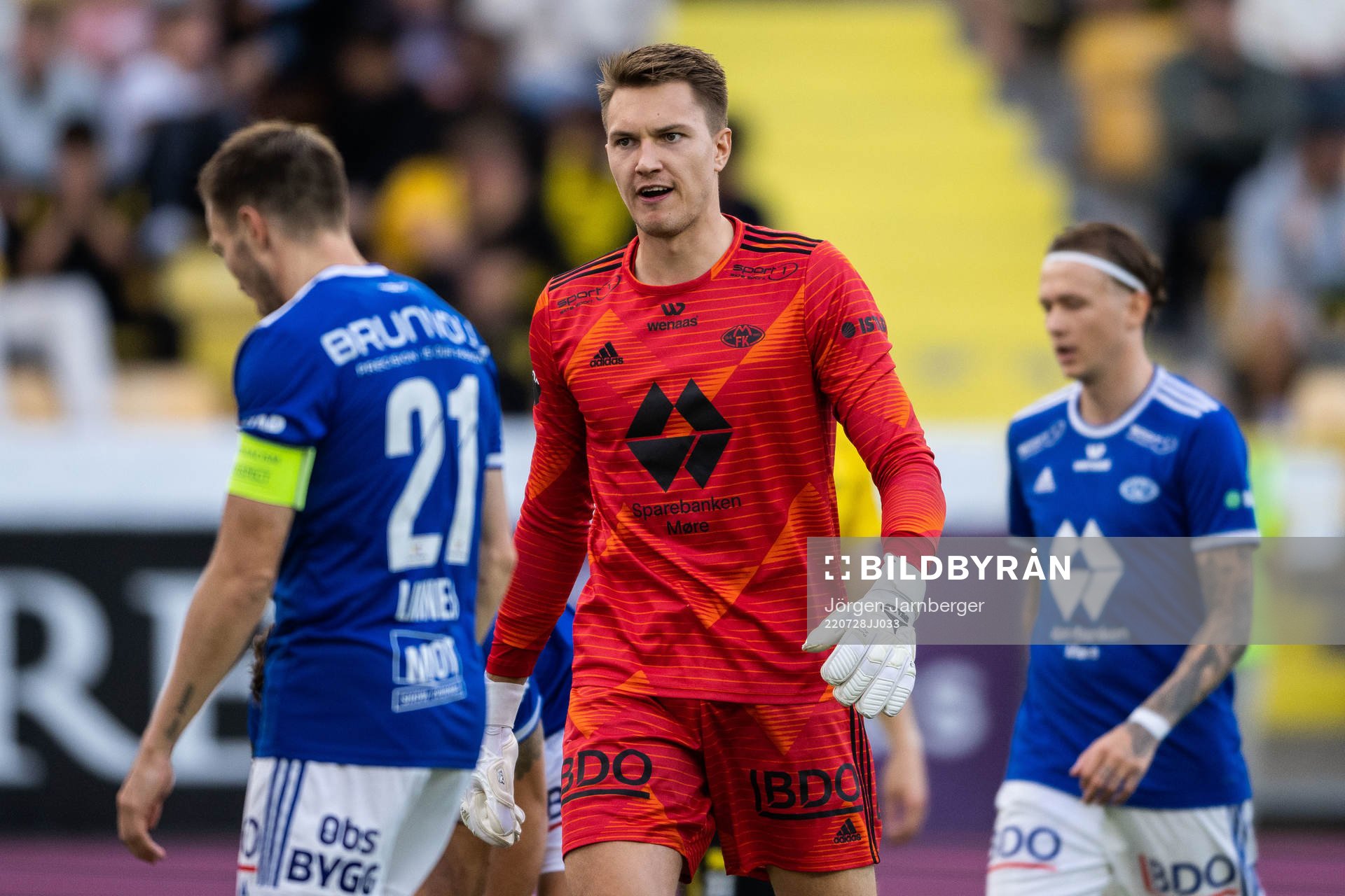 Goalkeeper Jacob Karlstrøm of Molde