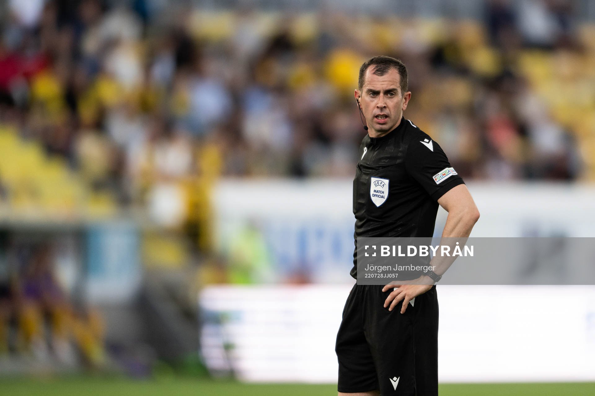 Referee Peter Bankes