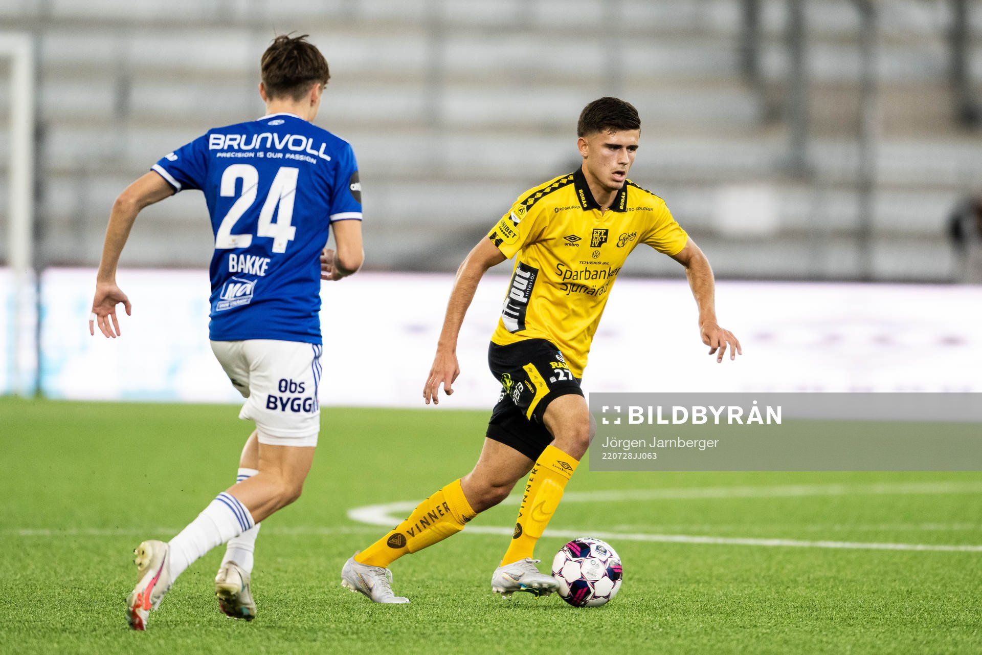Besfort Zeneli of Elfsborg during the UEFA Conference League match between Elfsborg and Molde on July 28, 2022 in Borås.