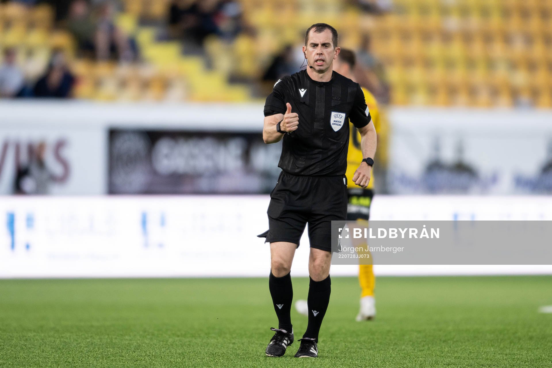 Referee Peter Bankes