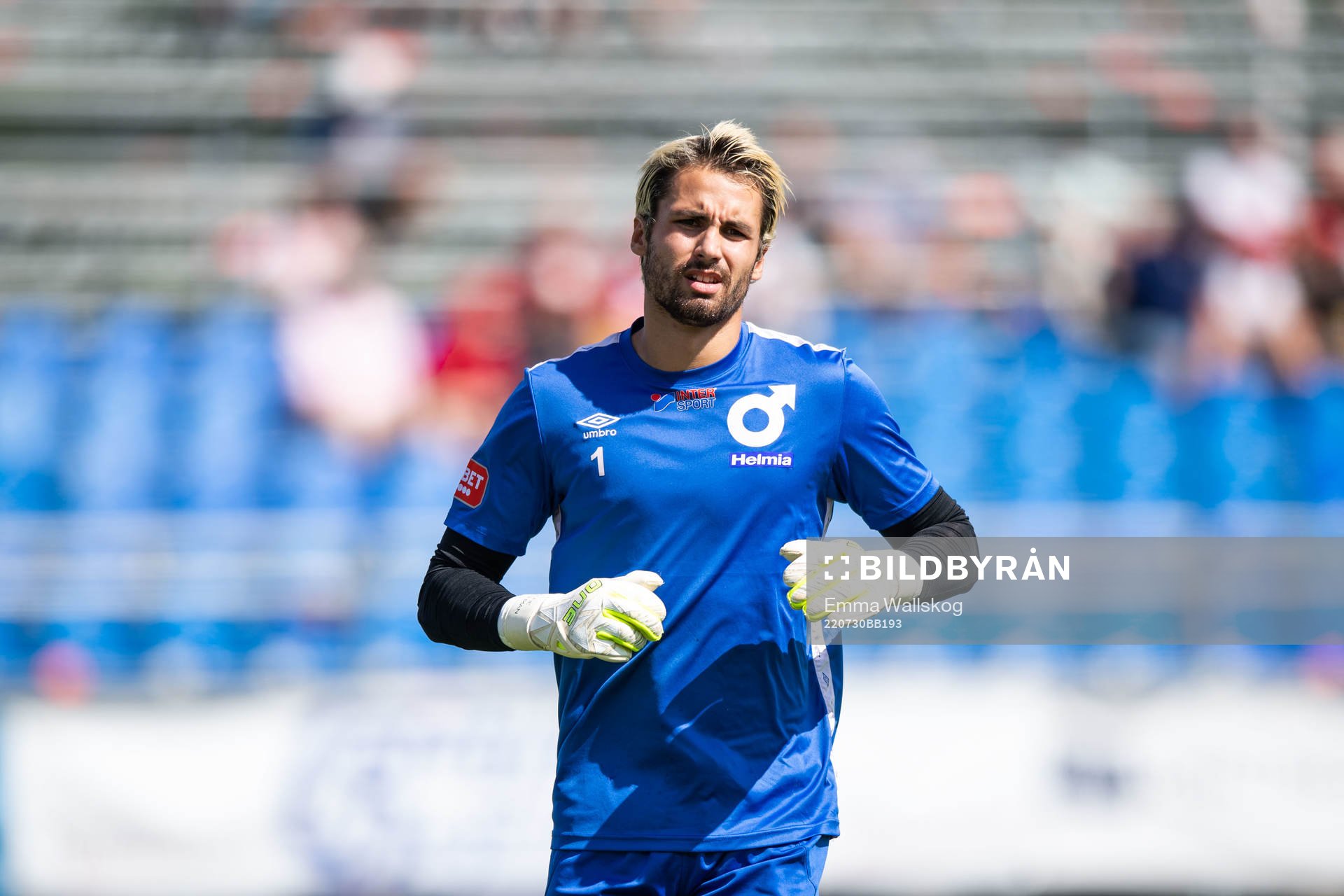 Degerfors målvakt Alfie Malik Whiteman