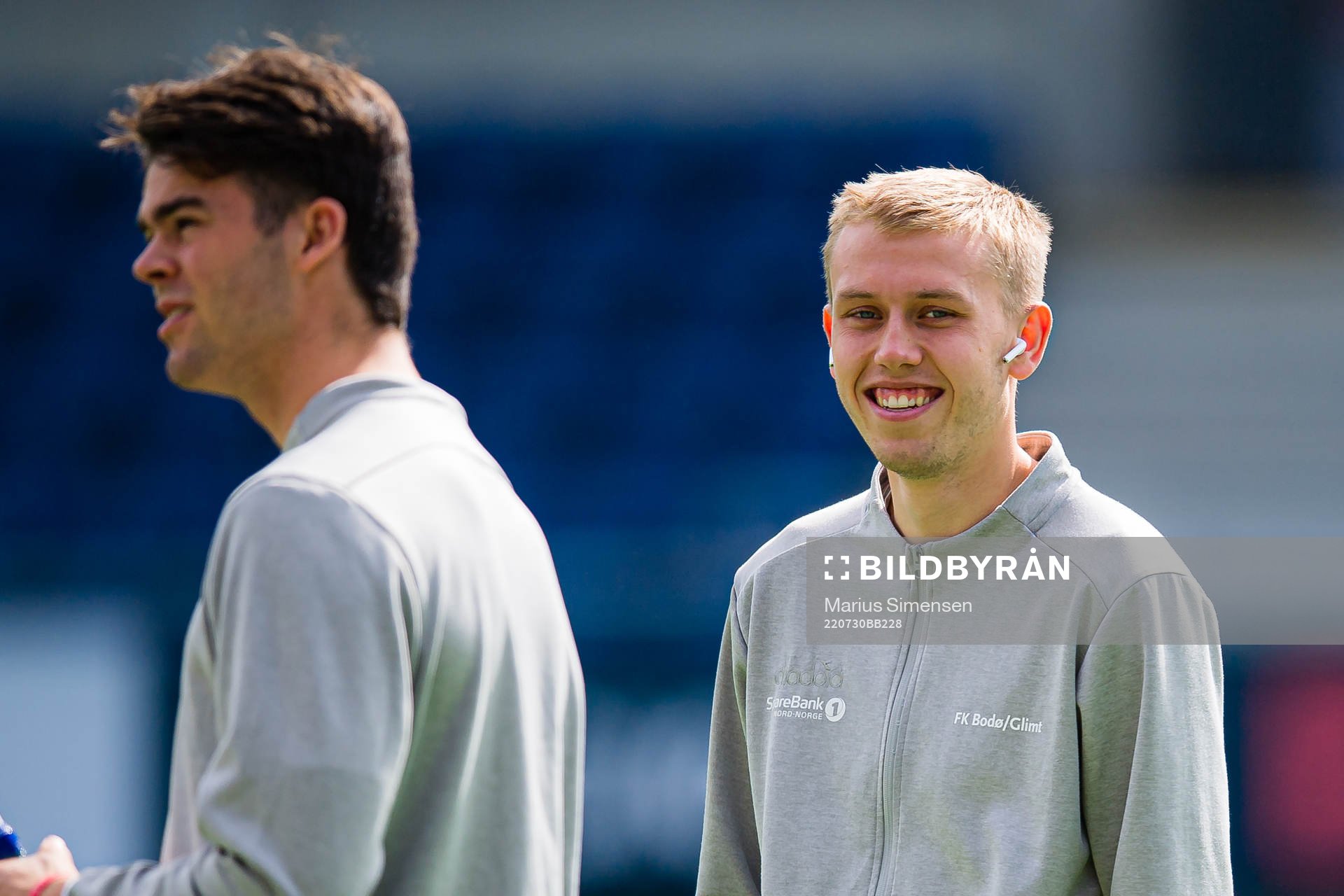 Elias Kristoffersen Hagen of Bodø/Glimt ahead of the Eliteserien match between Aalesund and Bodø/Glimt on July 30, 2022 in Ålesund.