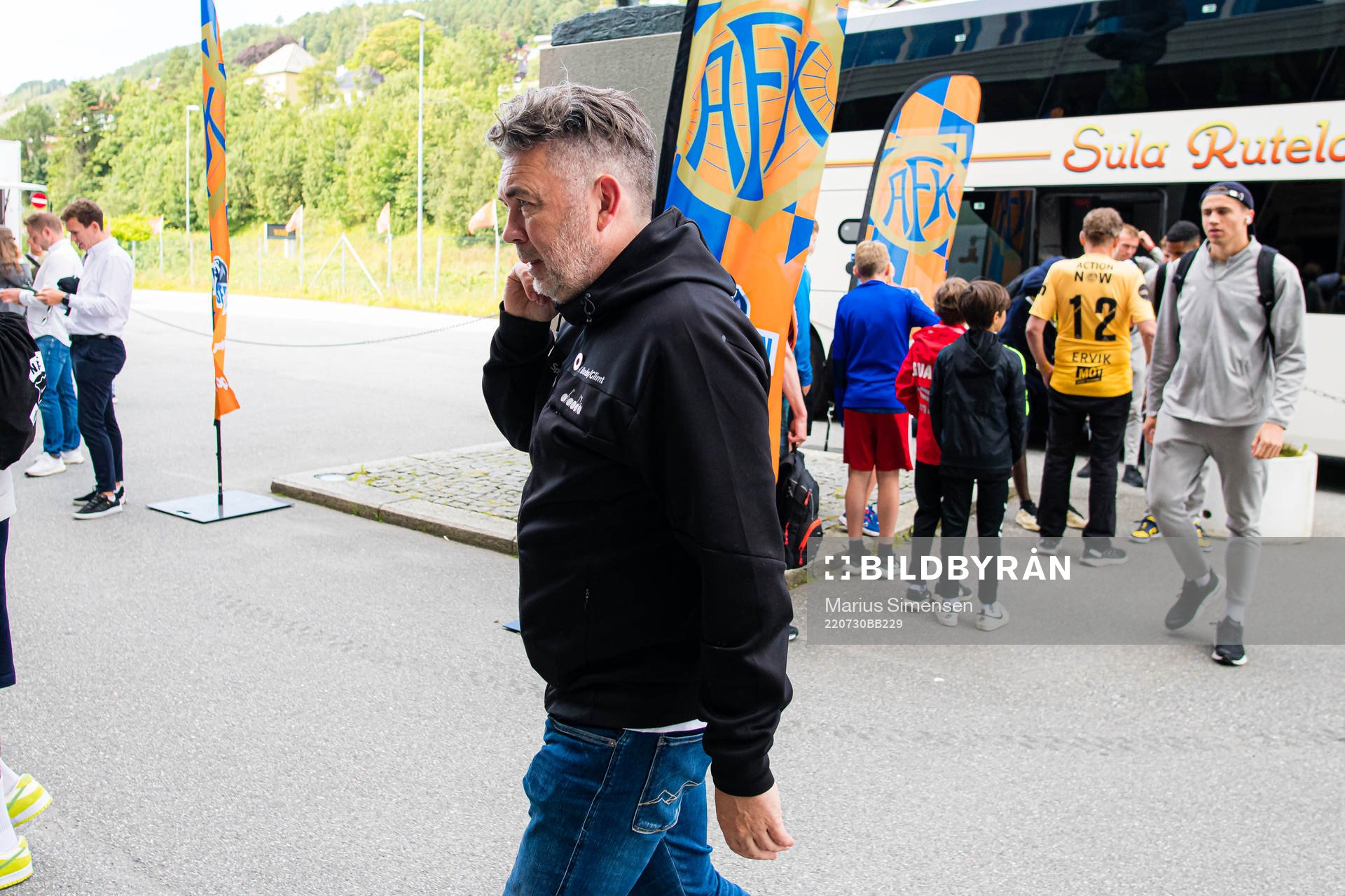Frode Thomassen, managing director of Bodø/Glimt, ahead of the Eliteserien match between Aalesund and Bodø/Glimt on July 30, 2022 in Ålesund.