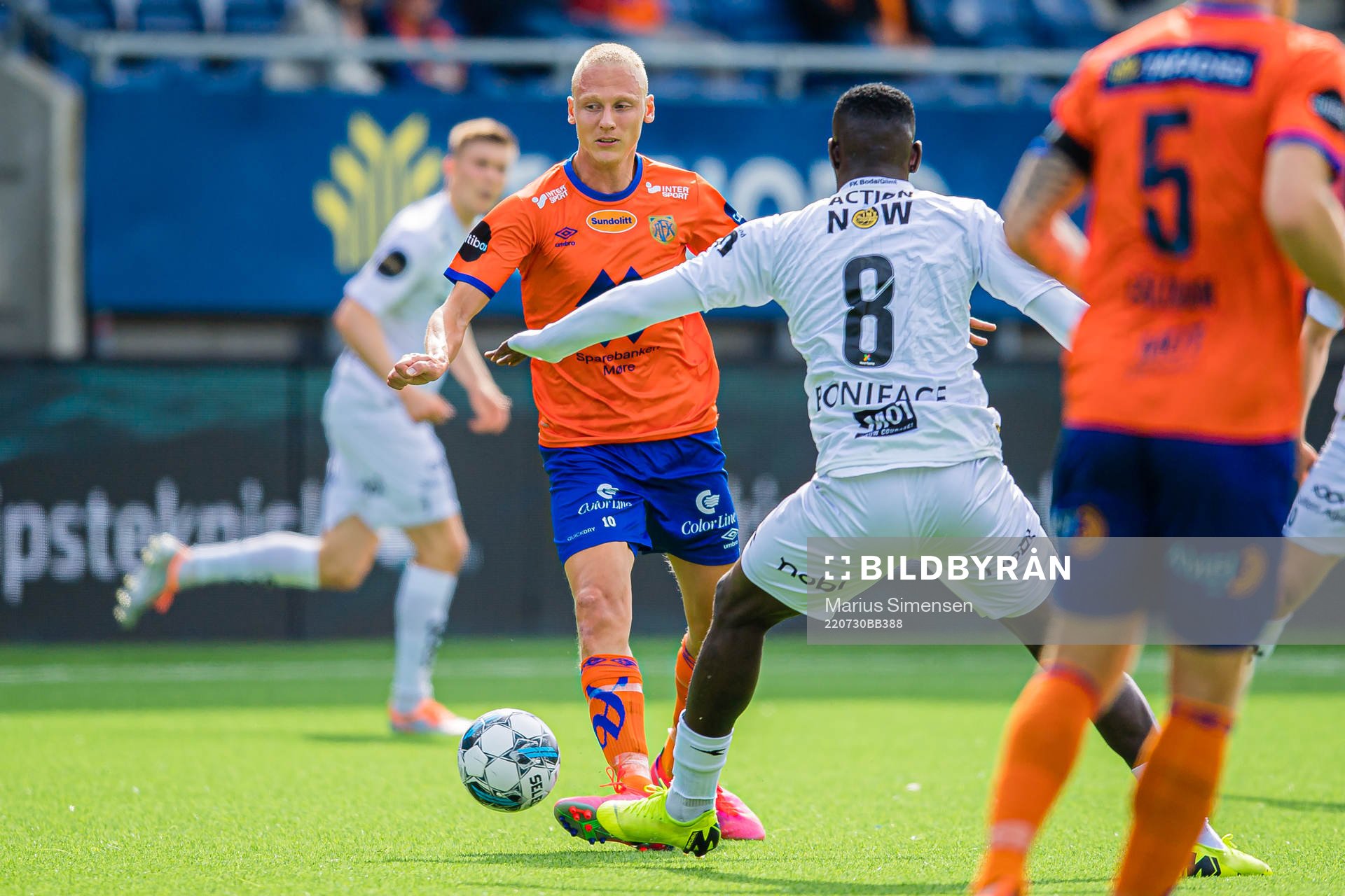 Kristoffer Ramos Barmen of Aalesund during the Eliteserien match between Aalesund and Bodø/Glimt on July 30, 2022 in Ålesund.