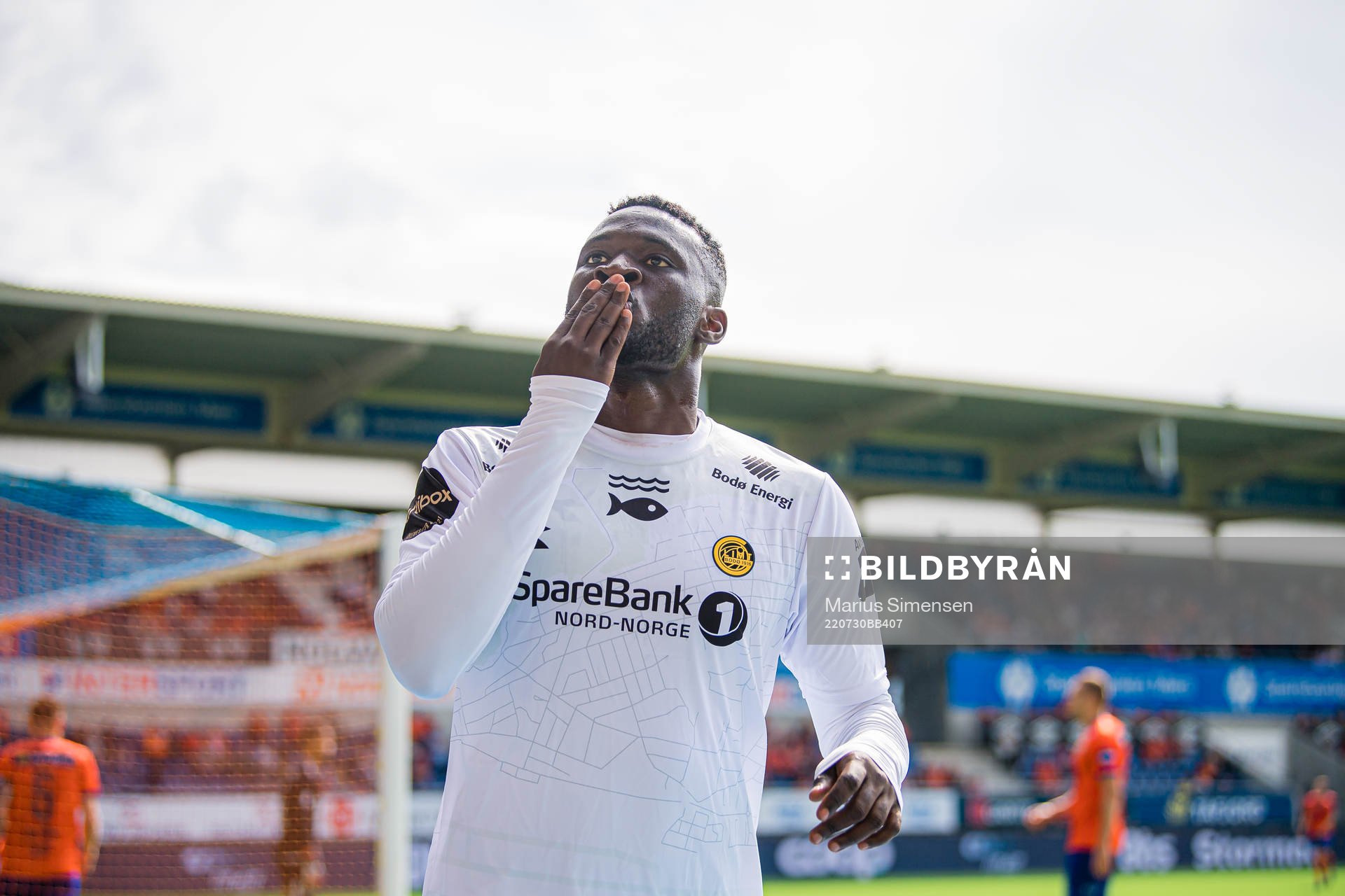 Victor Okoh Boniface of Bodø/Glimt celebrates