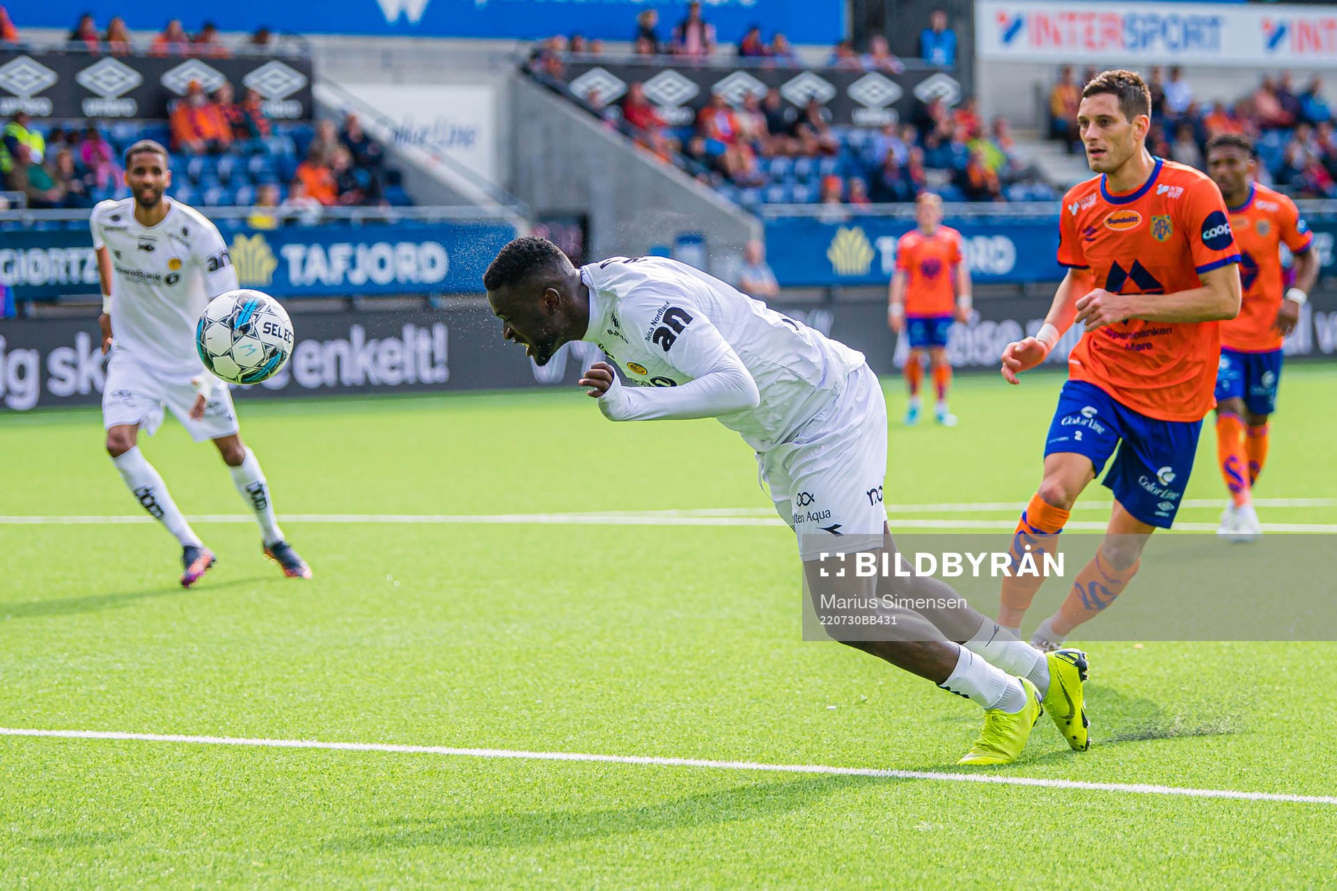 Victor Okoh Boniface of Bodø/Glimt scores the 1-2 goal