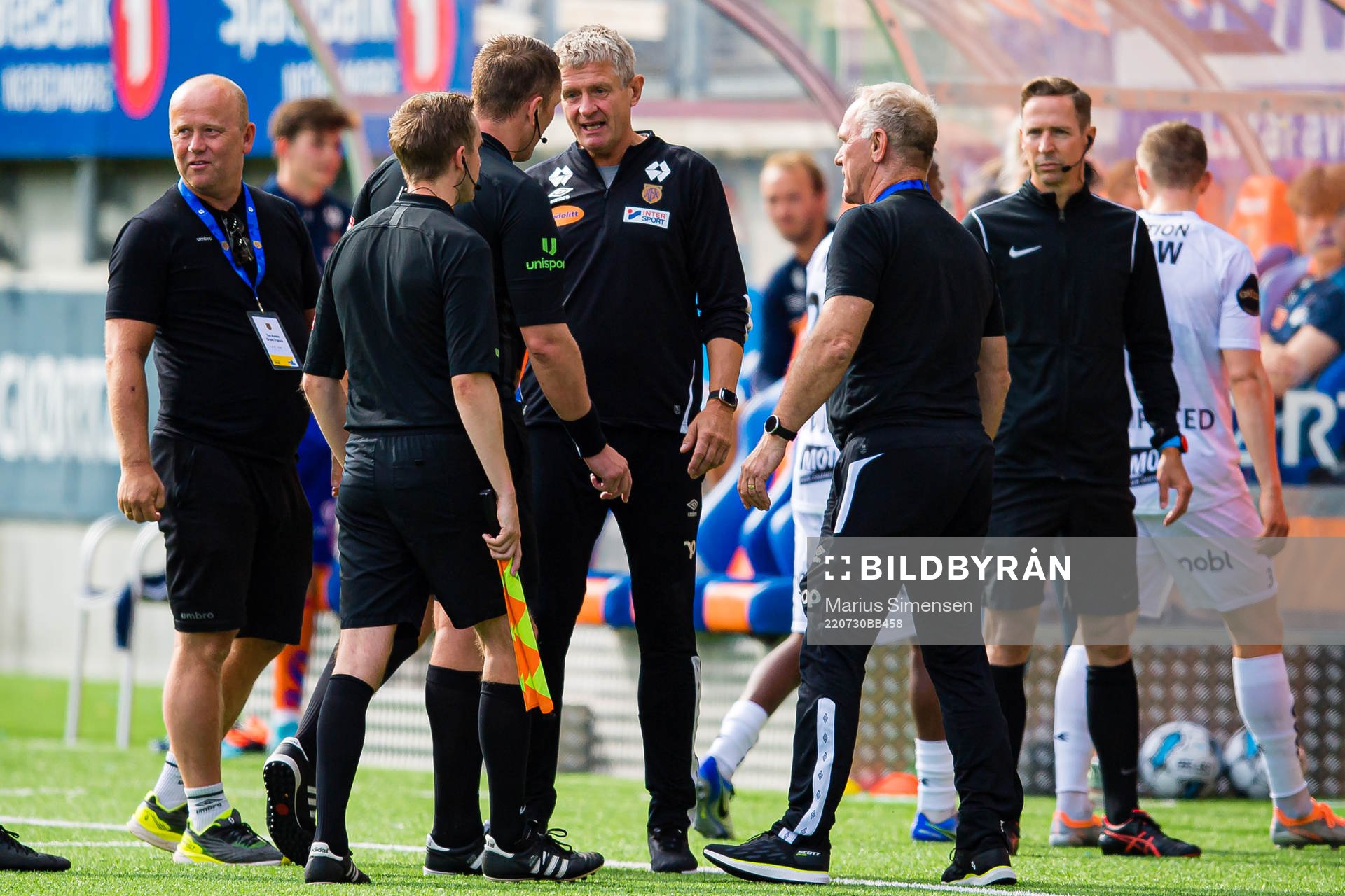Lars Arne Nilsen, head coach of Aalesund, reacts