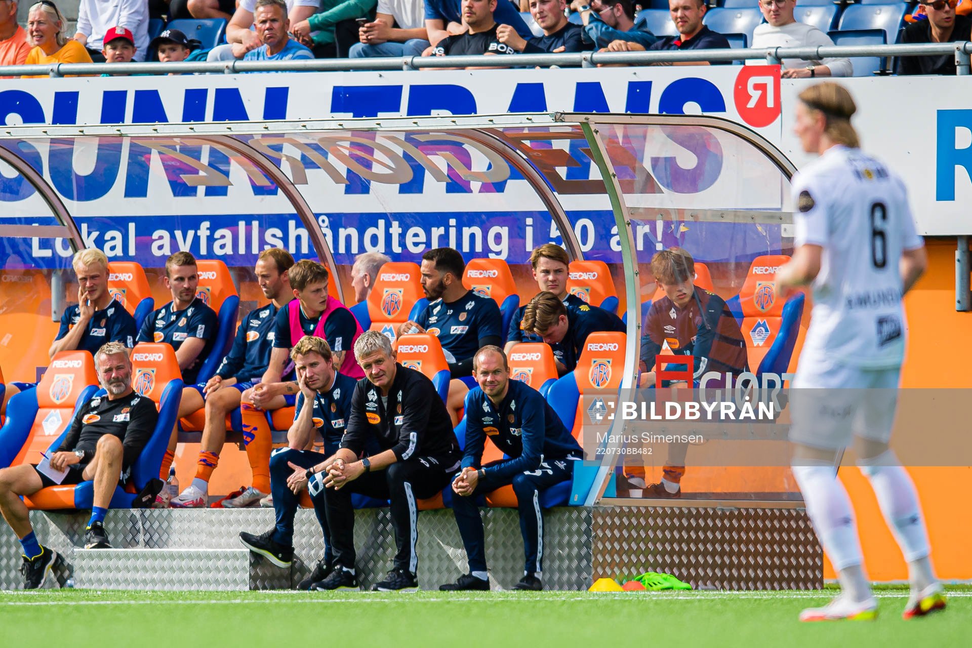 Roger Naustan, assistant coach of Aalesund, and Lars Arne