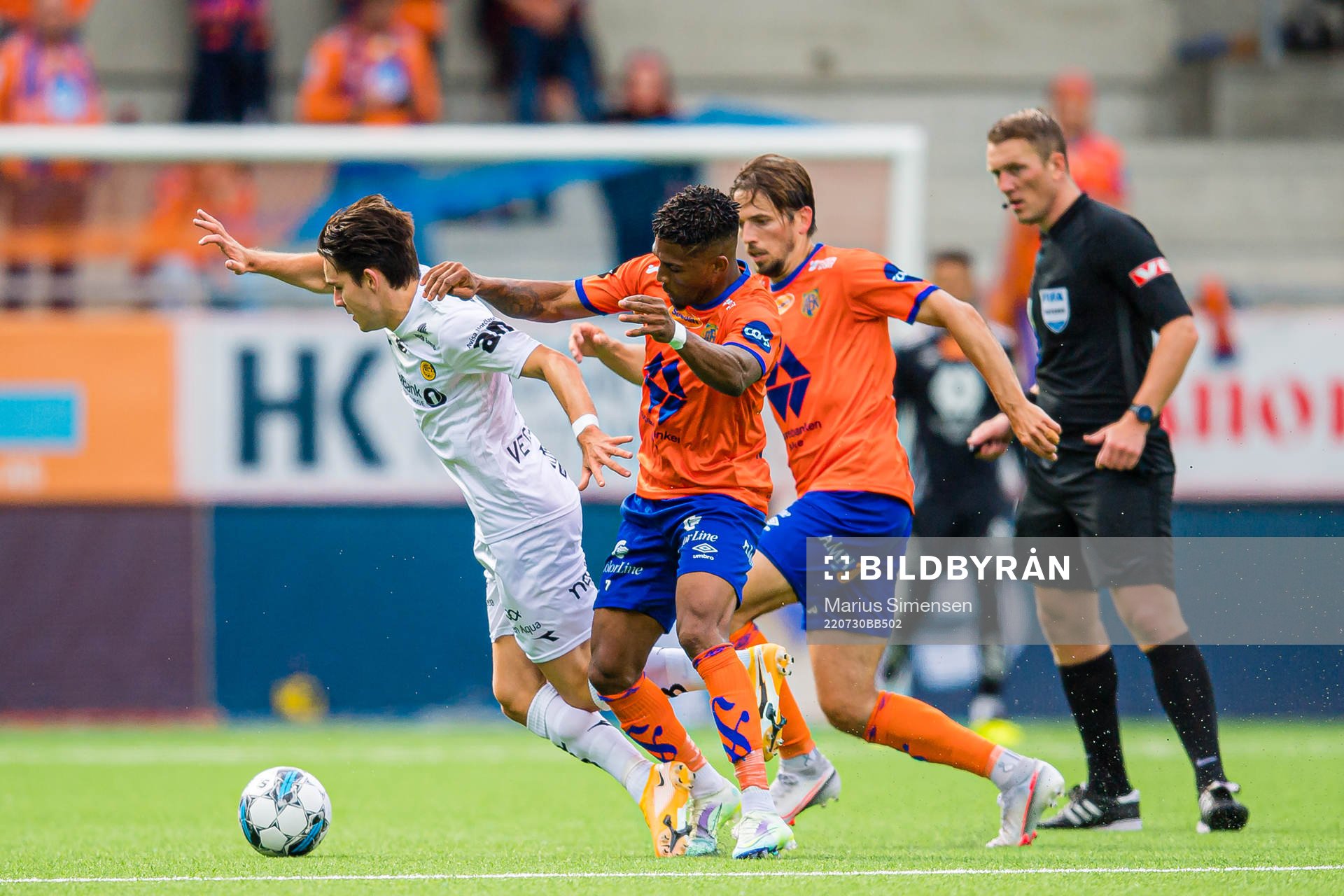 Hugo Vegard Vetlesen of Bodø/Glimt and Erikson Spinola