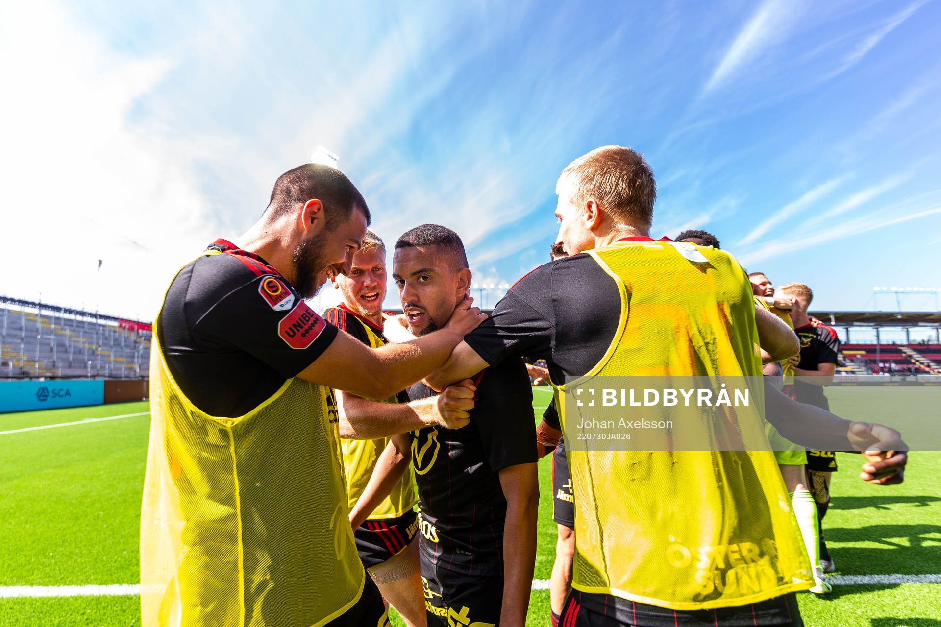 Östersunds Erick Brendon Pinheiro da Silva jublar