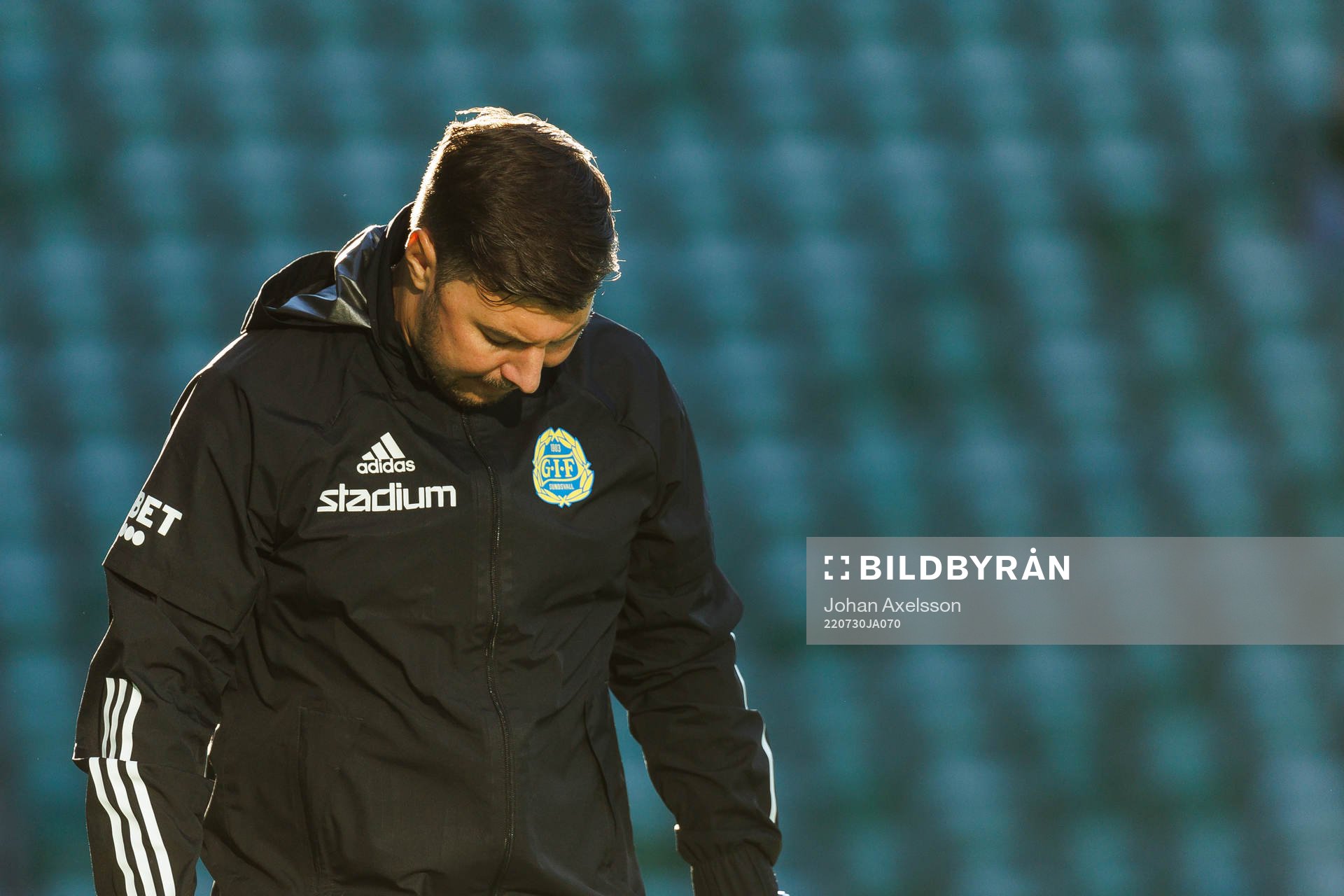 Sundsvalls tränare Brian Clarhaut deppar fotbollsmatchen i