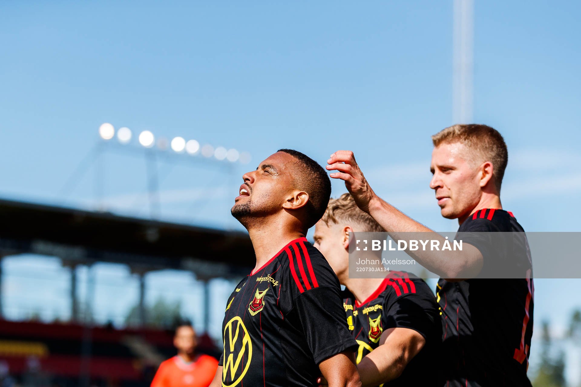 Östersunds Erick Brendon Pinheiro da Silva jublar