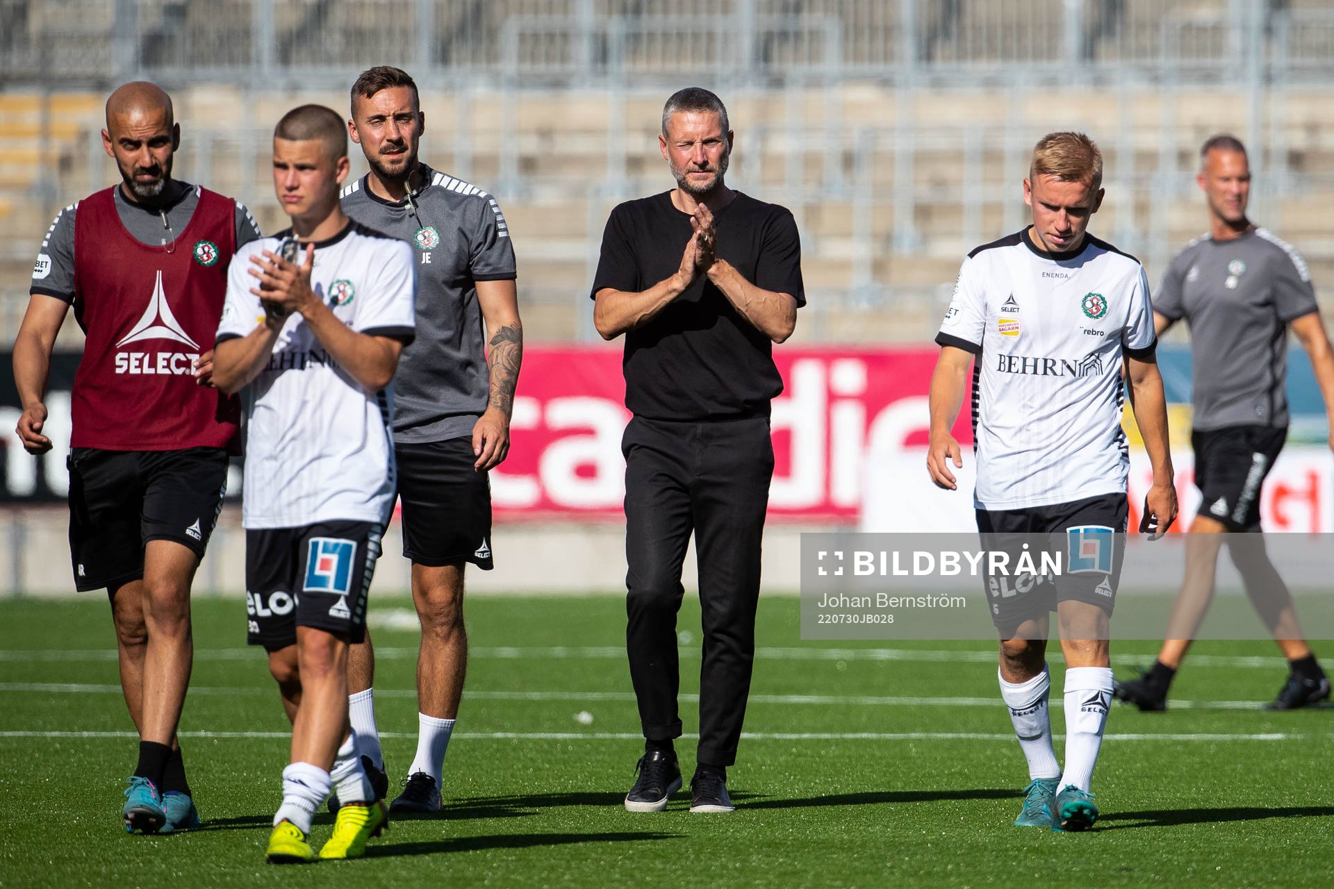 Samuel Dahl, tränare Axel Kjäll och David Seger Örebros