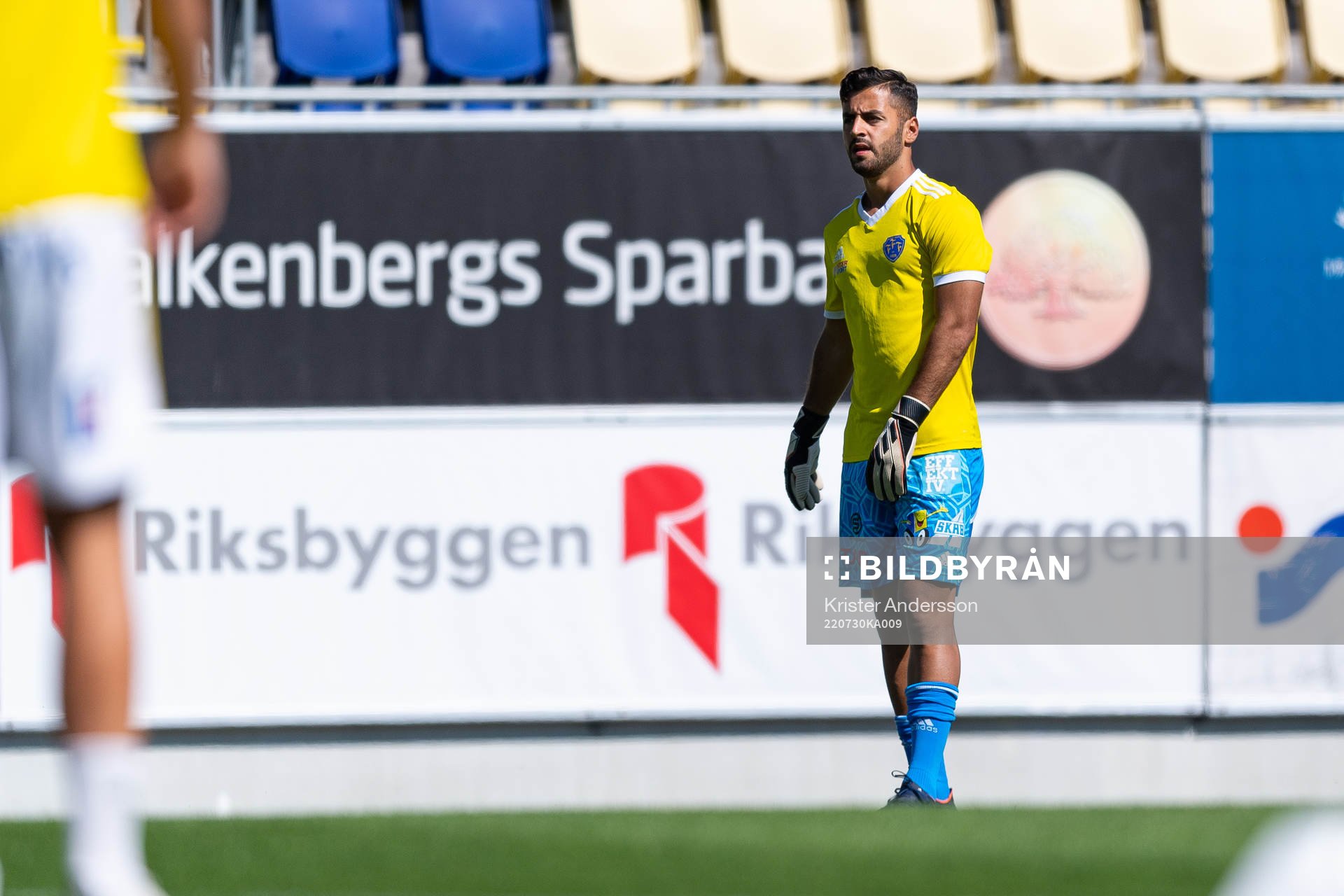 Falkenbergs målvakt Nadeem Omar före fotbollsmatchen i