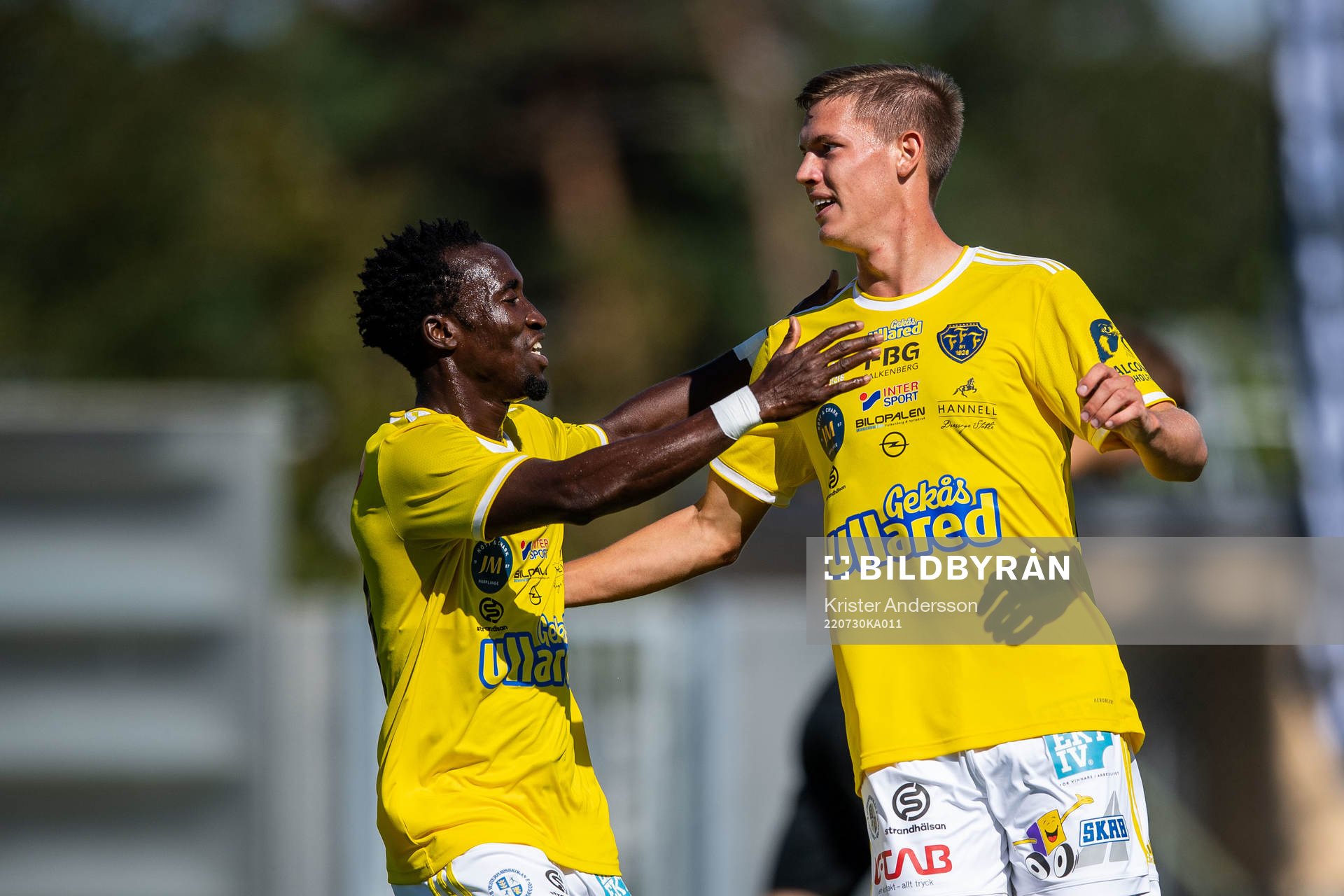 Falkenbergs Godwin Aguda jublar